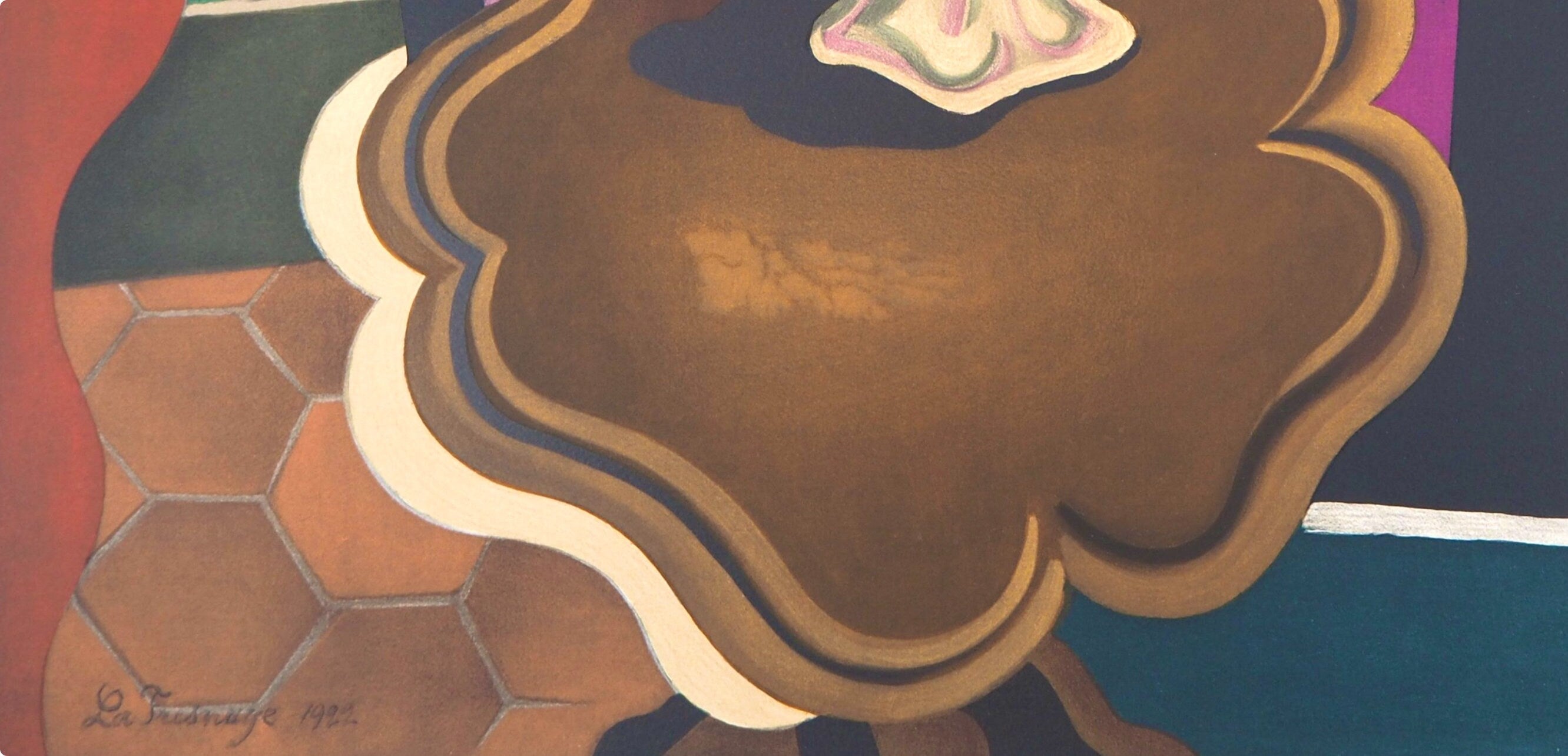 Roger de La Fresnaye, La table Louis-Philippe, Roger de La Fresnaye, Collection Pierre Lévy, Limited Edition Lithograph
