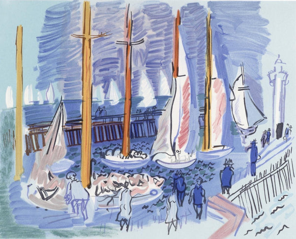 Raoul Dufy, Régates, Lettre à mon peintre Raoul Dufy, Limited Edition Lithograph