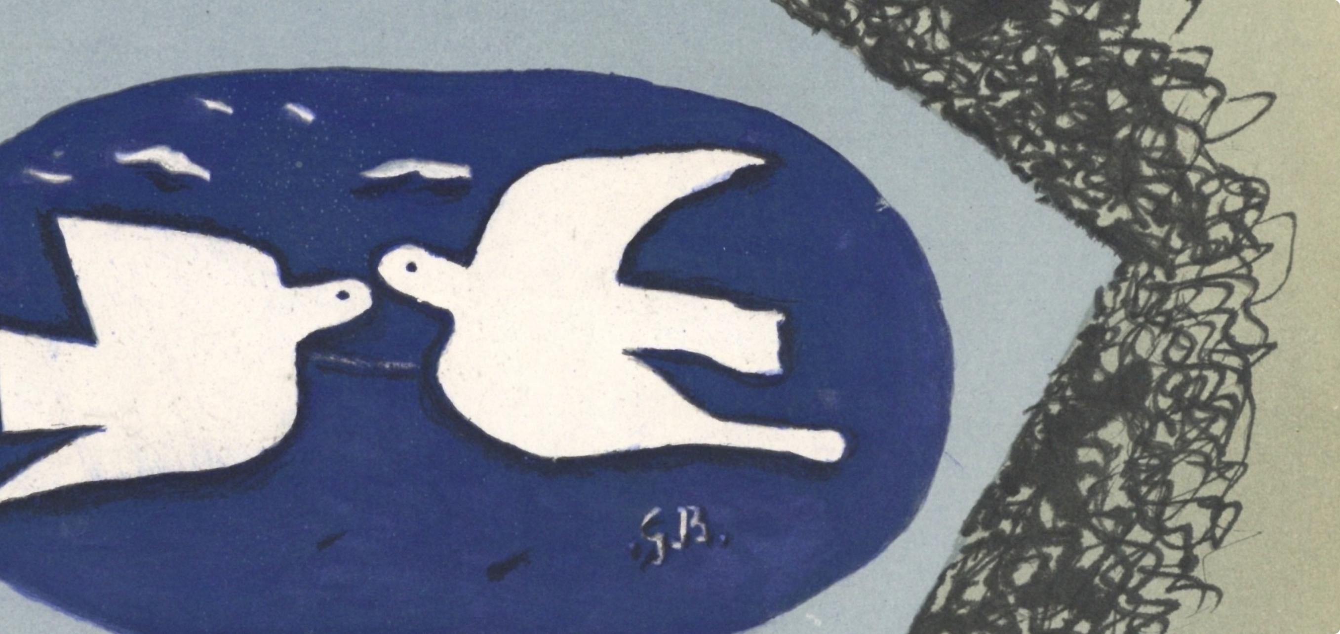 Georges Braque, Composition, Derrière le miroir, Limited Edition Lithograph
