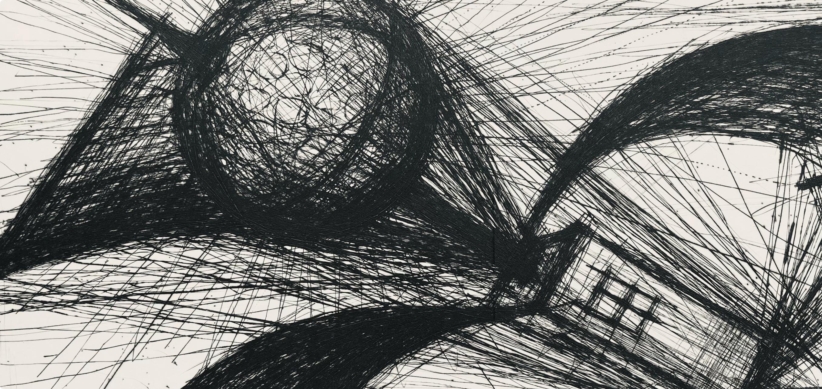 Bernard Buffet, Composition (Reinz 208-222), Voyages Fantastiques, Limited Edition Etching