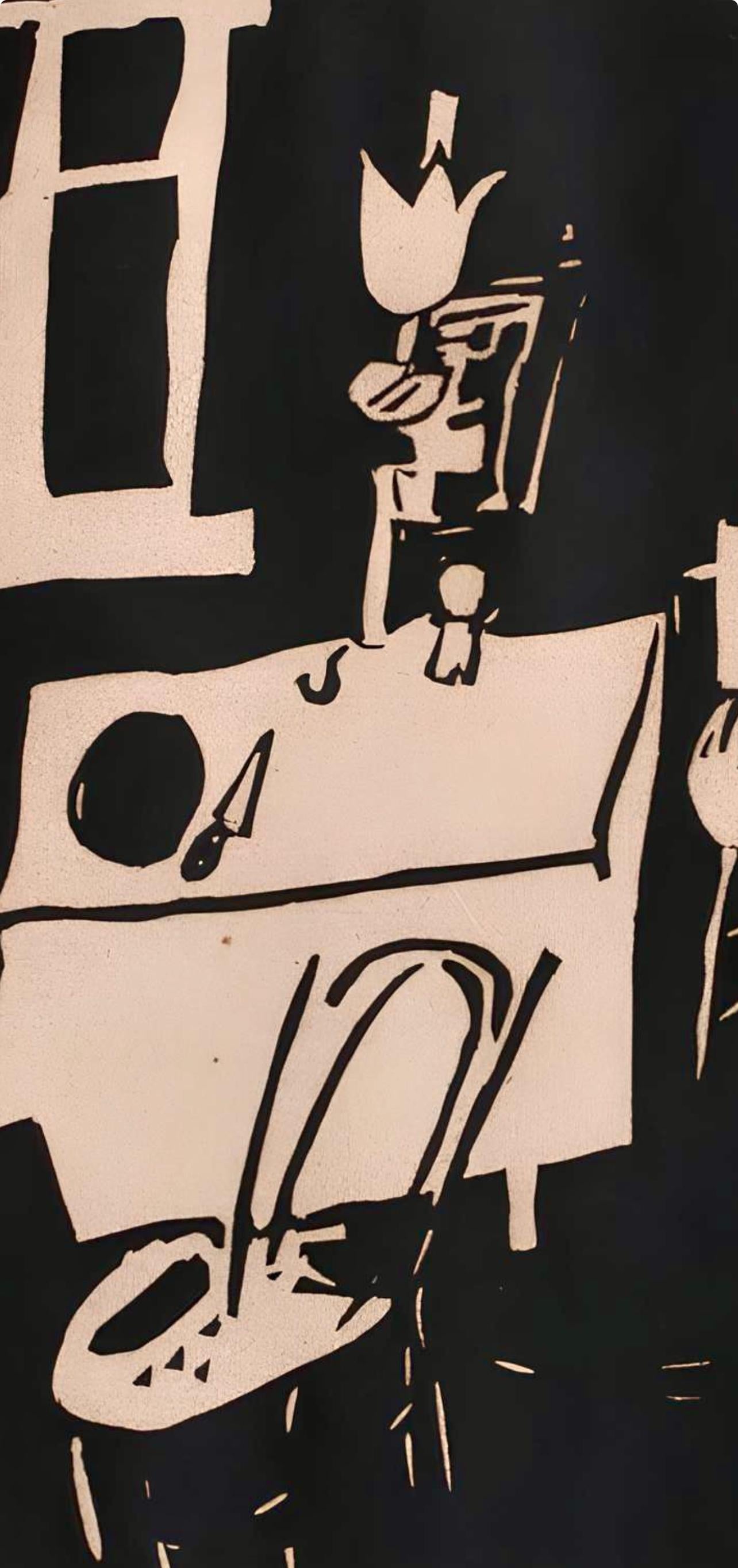 Jean Pougny, Composition, Pougny, dix linogravures originales, 1914-1920, Limited Edition Linocut