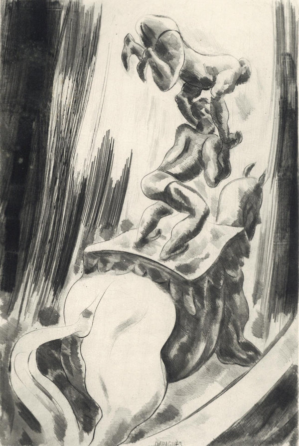 Jean-Gabriel Daragnès, Composition, Alternance, Limited Edition Etching