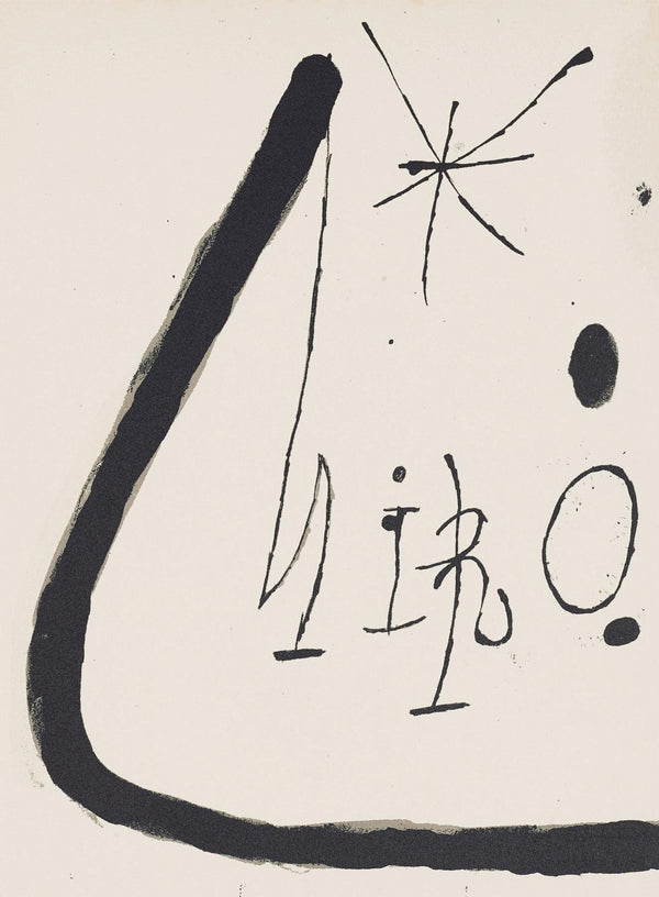 Joan Miró, Composition (Mourlot 872-881; Cramer 164), El tapís de Tarragona, Limited Edition Lithograph