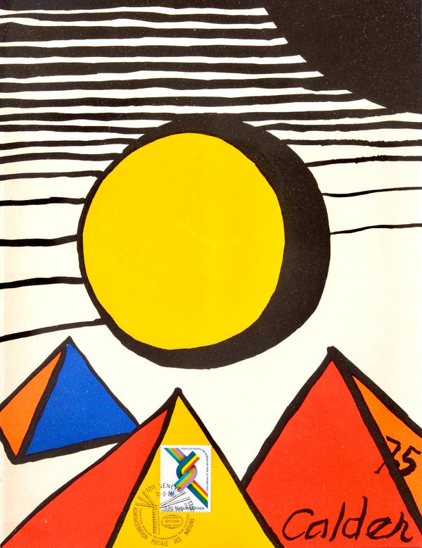 Alexander Calder, Composition, World Federation of United Nations Associations, Limited Edition Lithograph