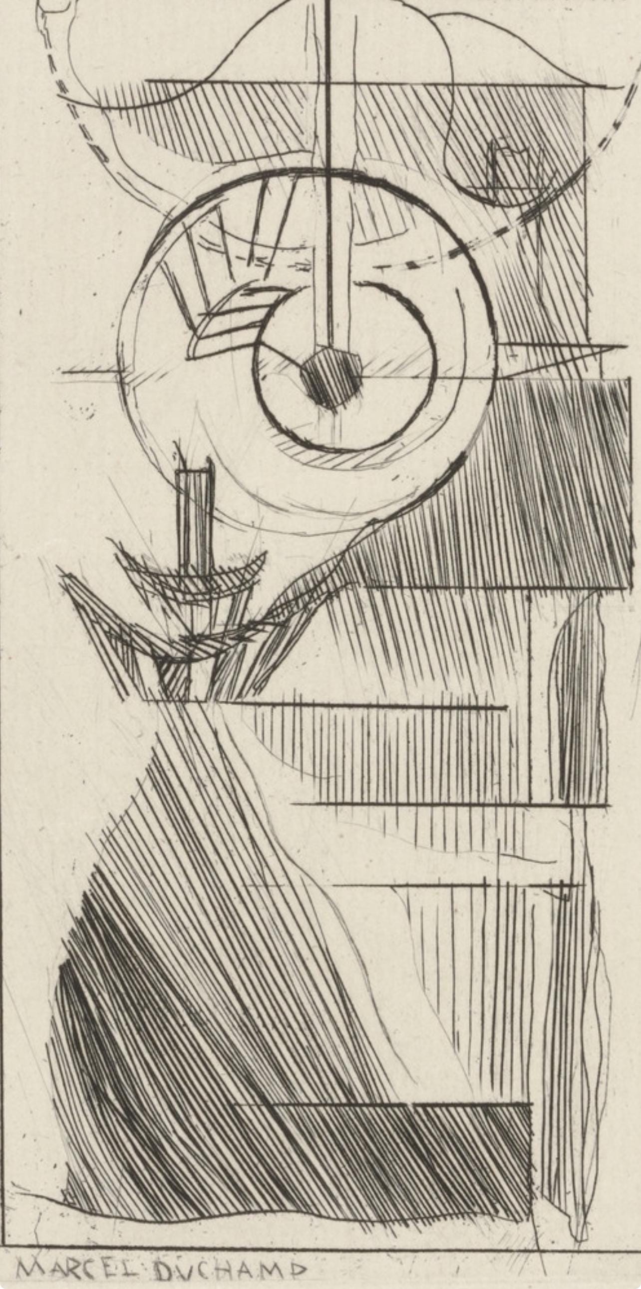 Marcel Duchamp, Composition, Du cubisme, Limited Edition Etching