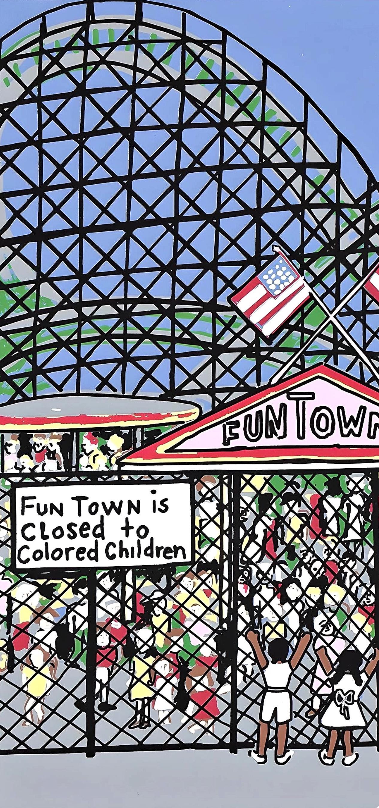 Faith Ringgold, For Whites Only, Letter from Birmingham City Jail, Limited Edition Silkscreen