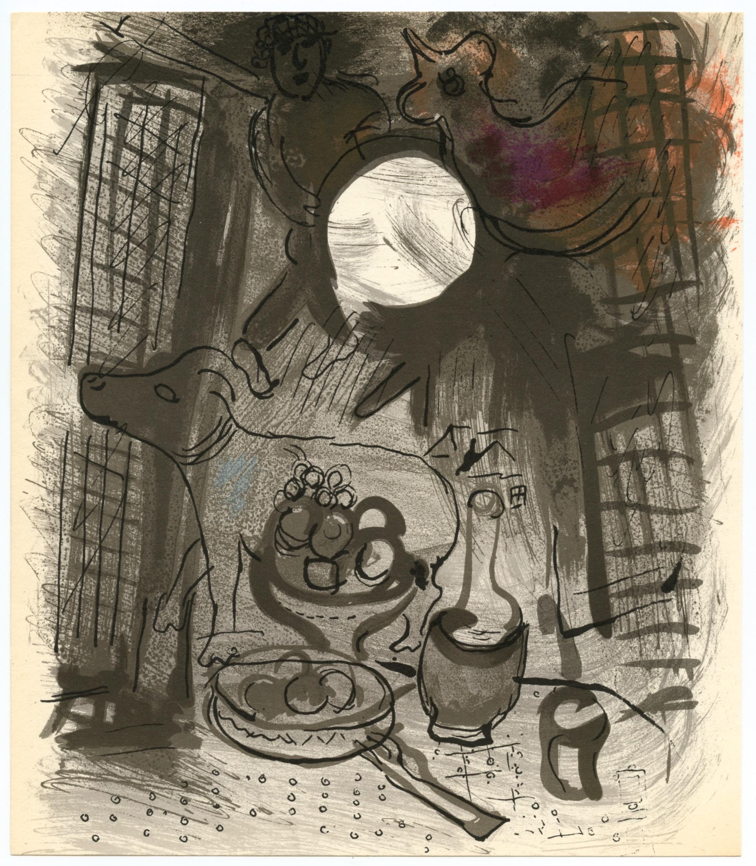 Marc Chagall, Composition (Mourlot 192-207; Cramer 34), Limited Edition Lithograph
