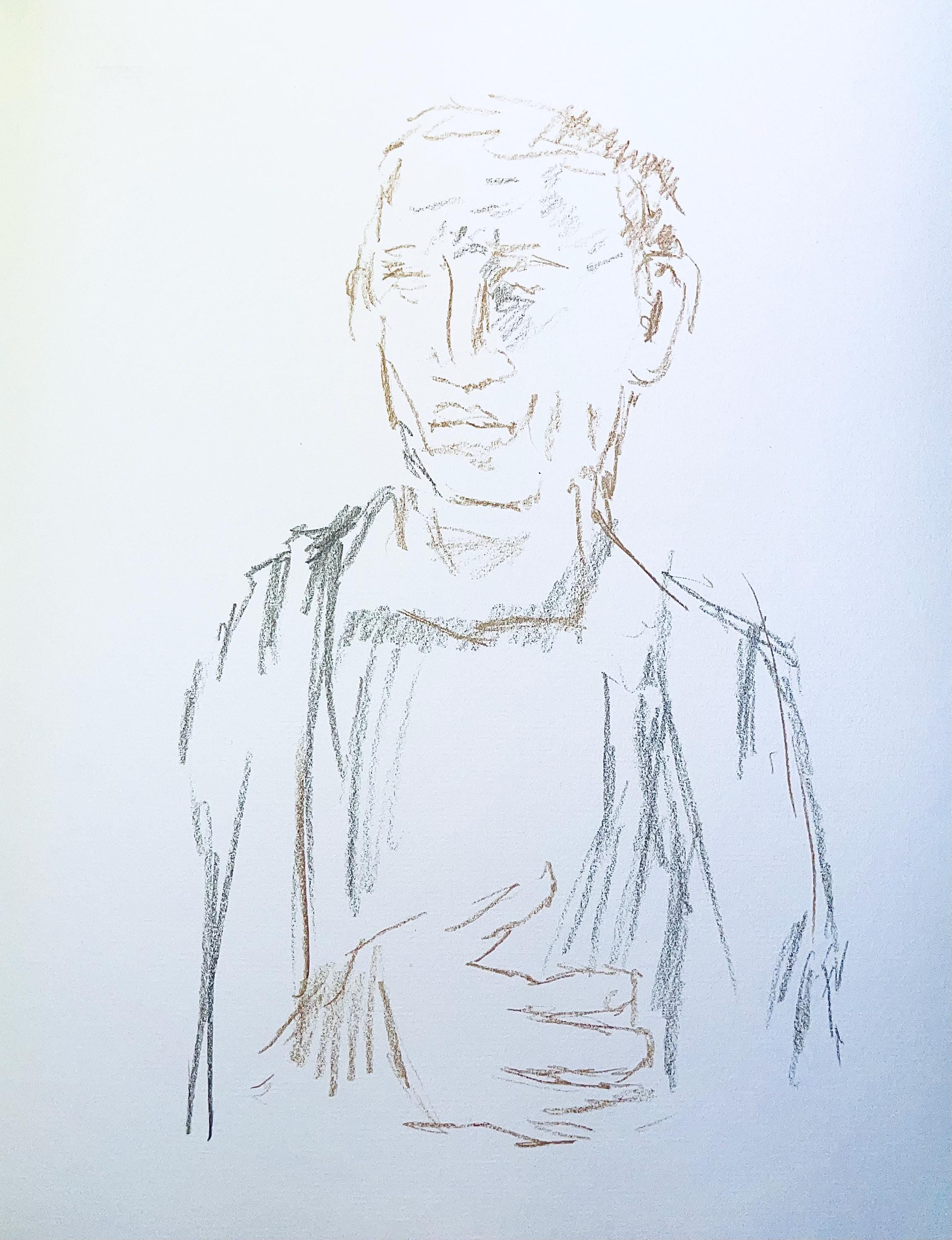 Oskar Kokoschka, Composition, Skizzenbuch der Italienischen Reise 1963, Limited Edition Lithograph