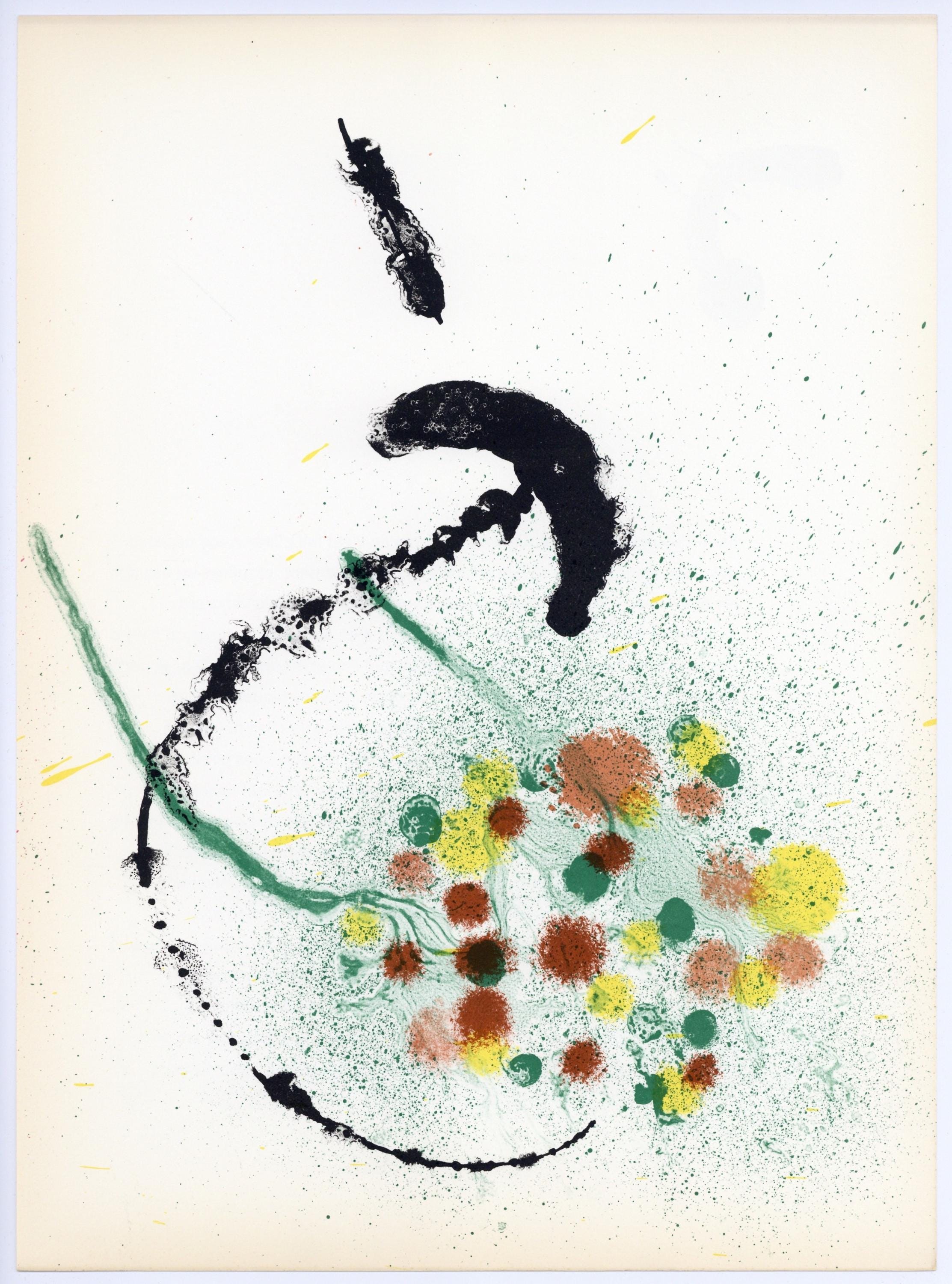 Joan Miró, Composition (Cramer 83; Mourlot 340-347), Derrière le miroir, Limited Edition Lithograph