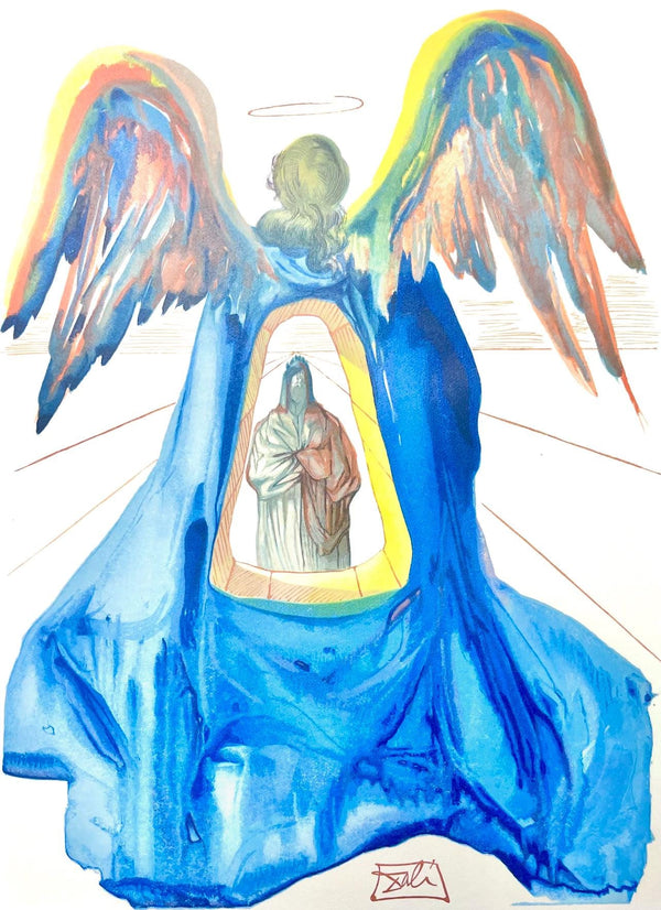 Salvador Dali, Fegefeuer XXXIII (Field 189-200; Michler/Löpsinger 1039-1138), Die Göttliche Komödie, Signed, Limited Edition Woodcut