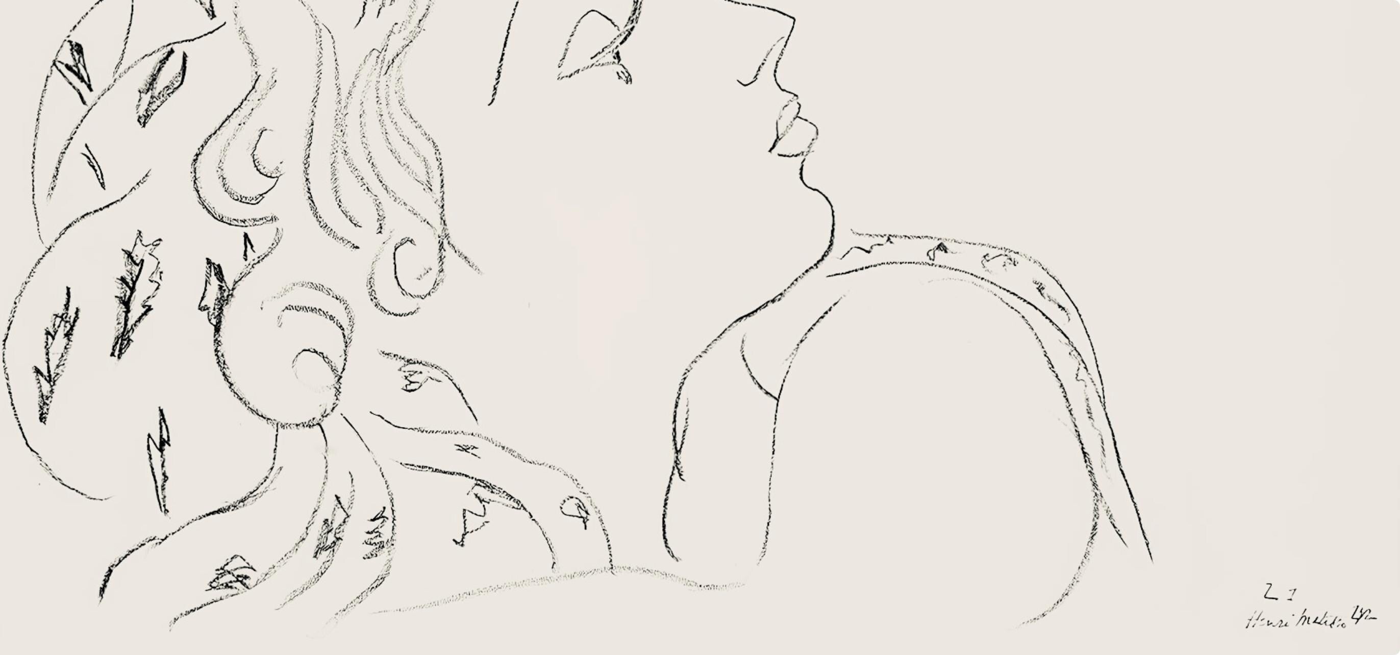 Henri Matisse, Série Z, var. 1 (Duthuit 9), Henri Matisse, Dessins, Thèmes et variations, Limited Edition Lithograph
