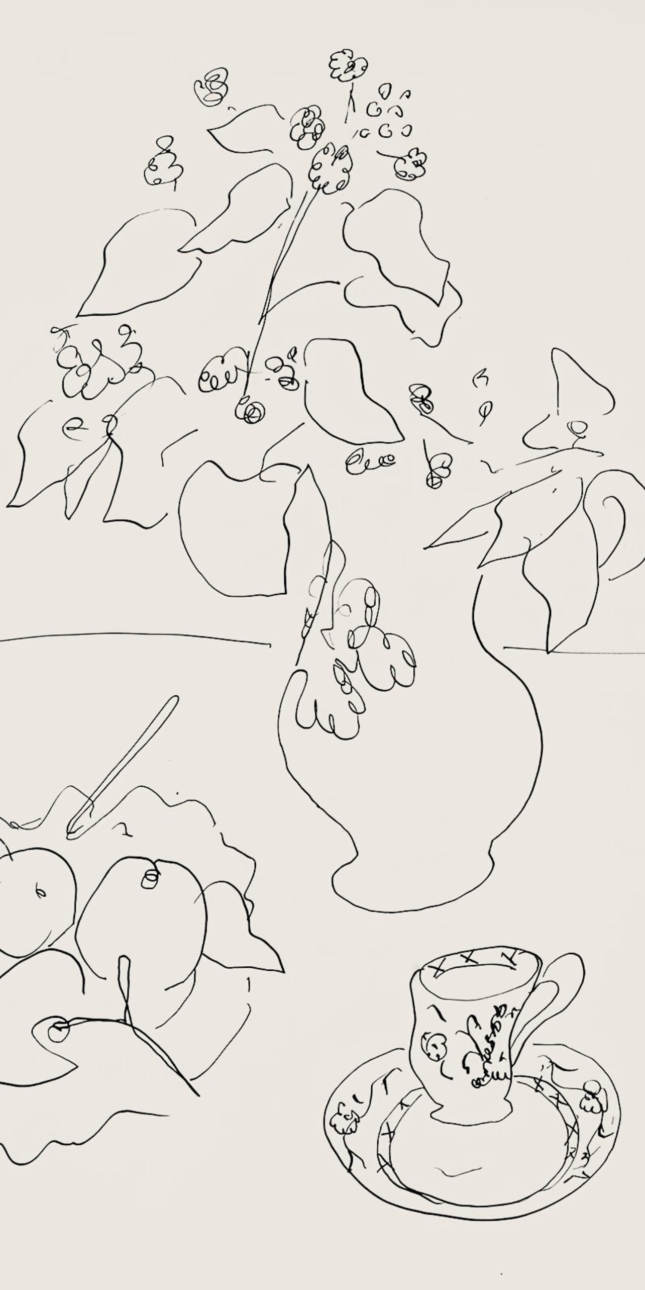 Henri Matisse, Série A, var. 3 (Duthuit 9), Henri Matisse, Dessins, Thèmes et variations, Limited Edition Lithograph