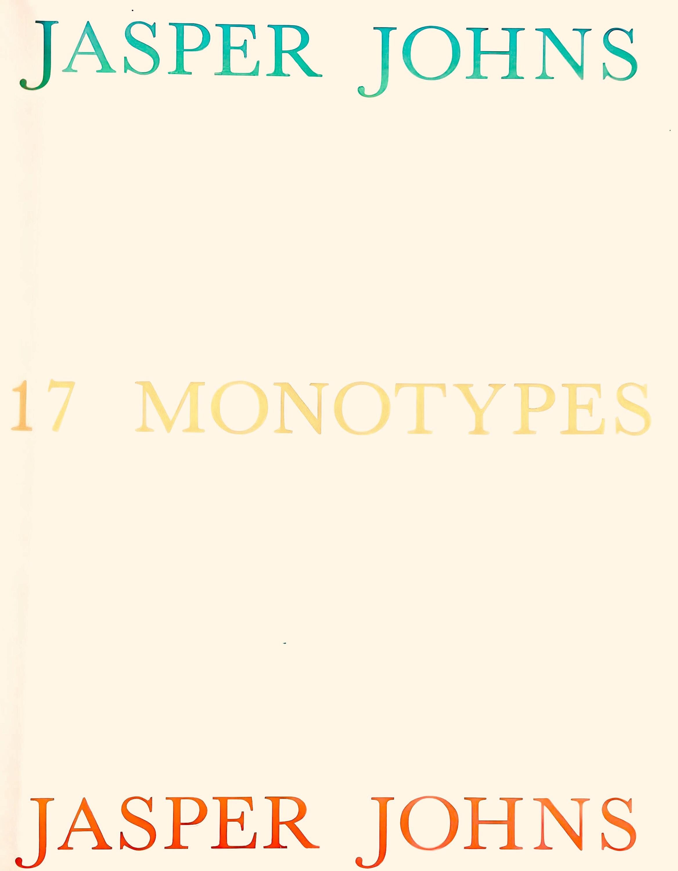 Jasper Johns, Composition, Jasper Johns, 17 Monotypes, Limited Edition Héliogravure
