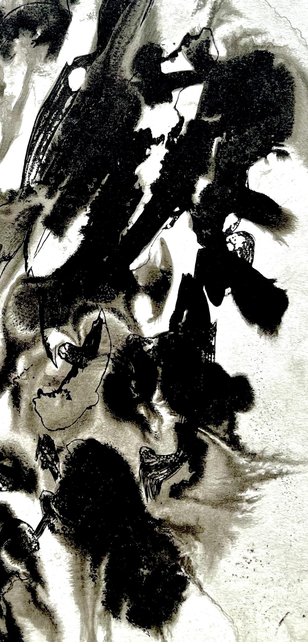 François Fiedler, Composition, Derrière le miroir, Limited Edition Lithograph
