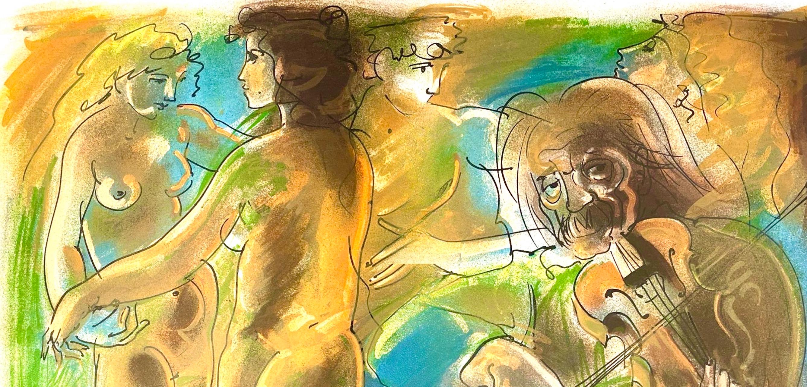 Hans Erni, Composition, Réflexions Simples Sur Le Corps, Limited Edition Lithograph