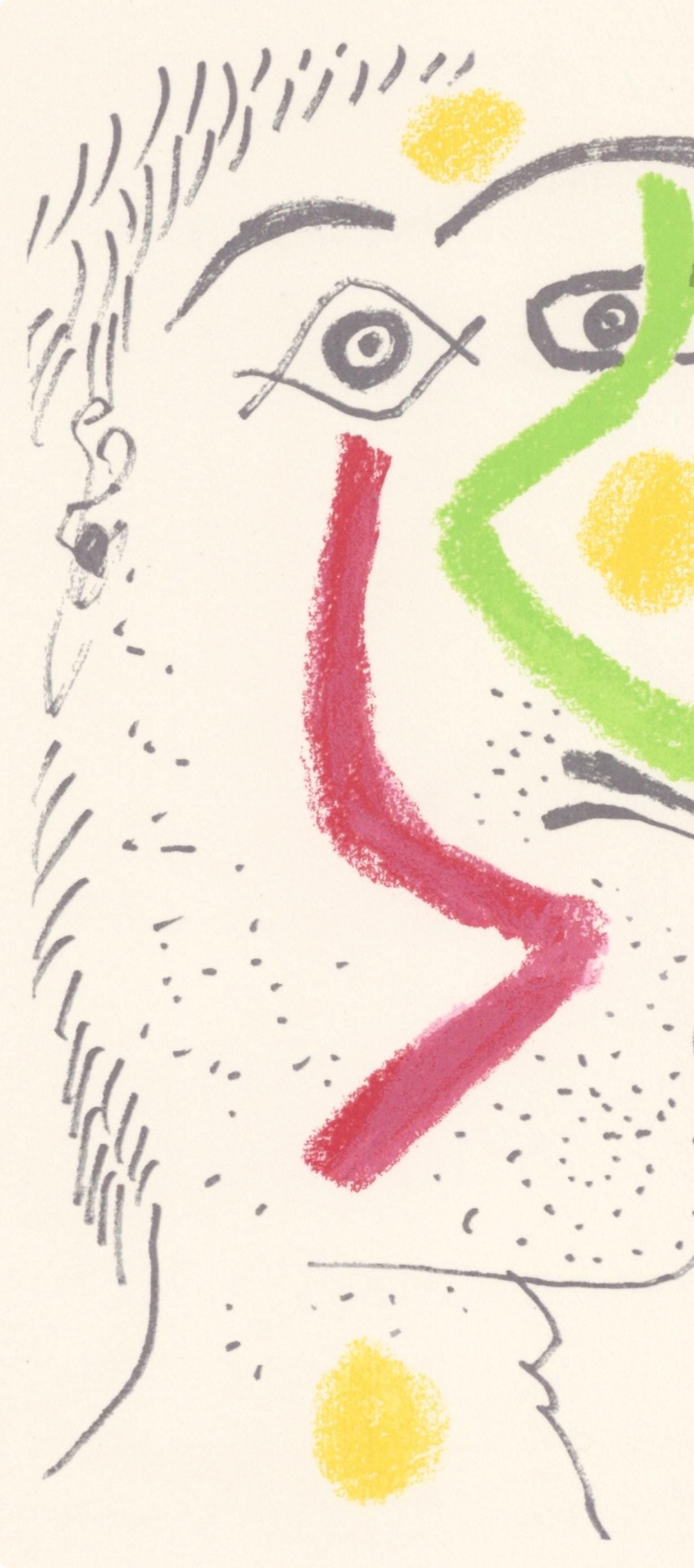 Pablo Picasso, Composition, Le Goût du Bonheur (Cramer 148; Bloch 2013), Limited Edition Mixed Media Lithograph