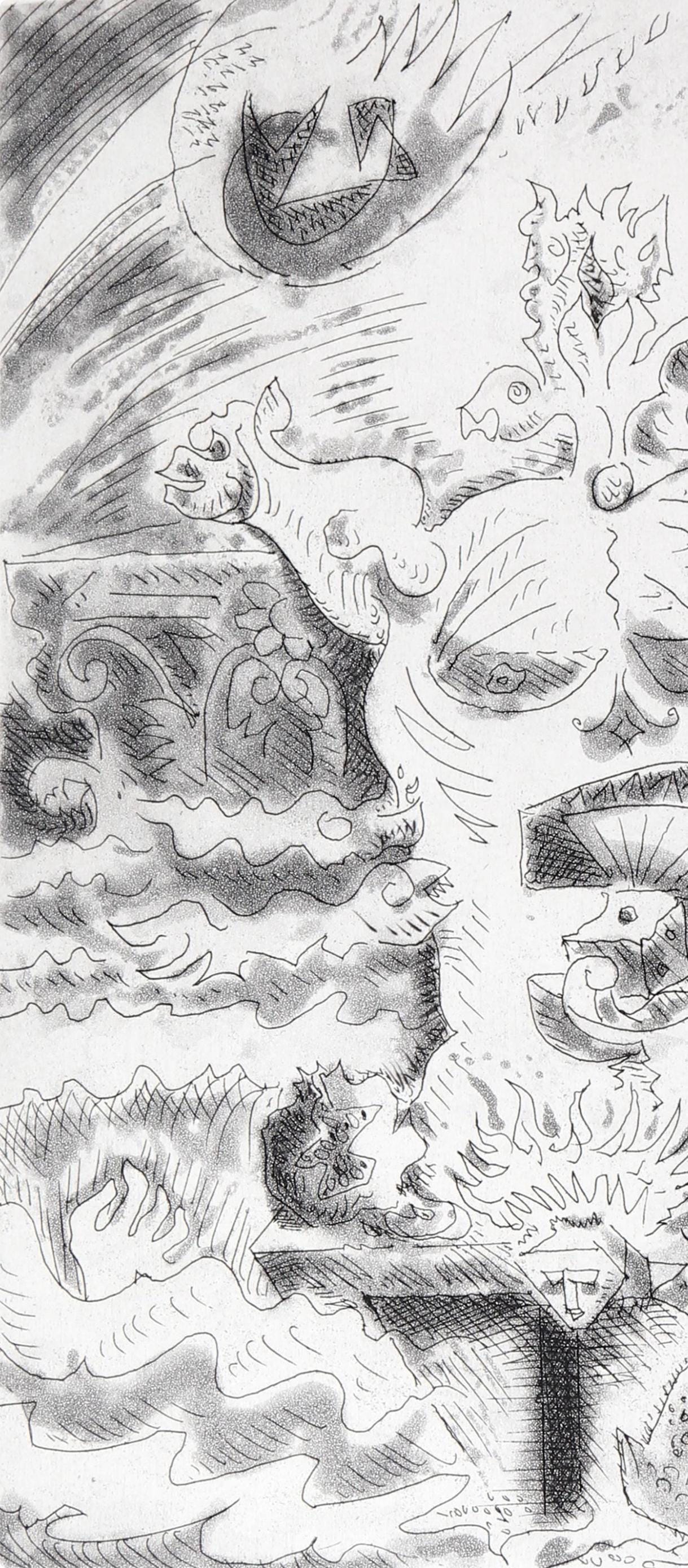 André Masson, Composition (Cramer 99), Le Septieme Chant, Limited Edition Engraving
