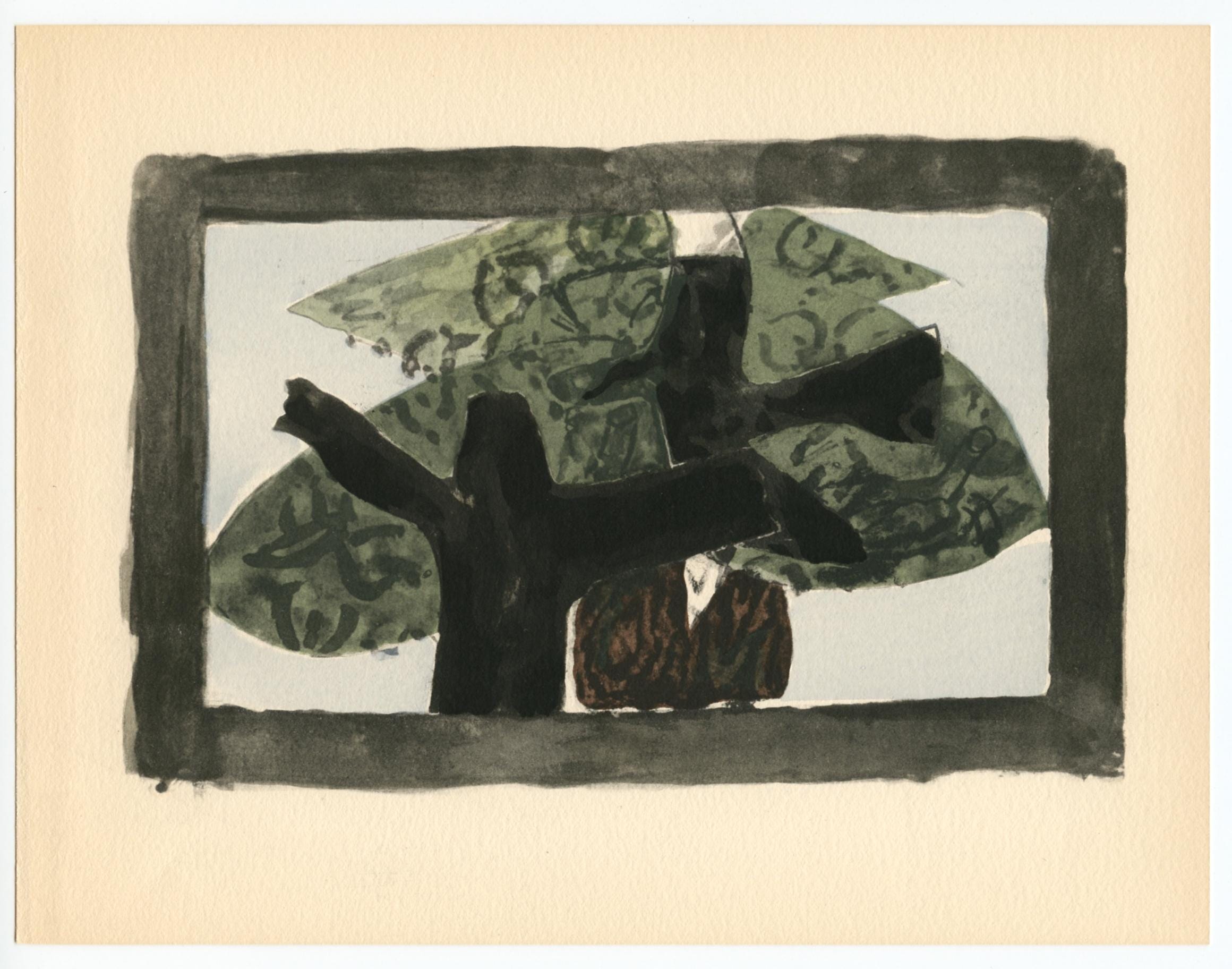 Georges Braque, L'arbre, Georges Braque le solitaire, XXe siècle, Limited Edition Lithograph