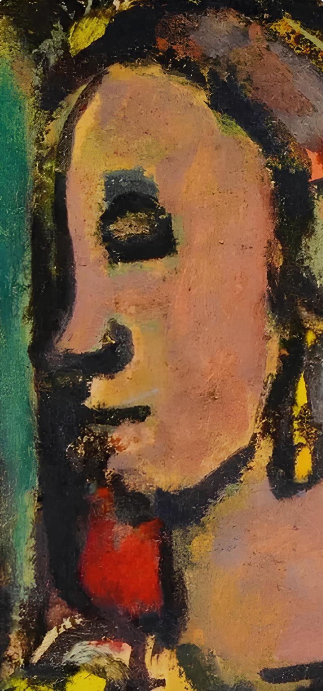 Georges Rouault, Composition, Visages, dix études de l'Atelier reproduites en fac-similés, Limited Edition Lithograph