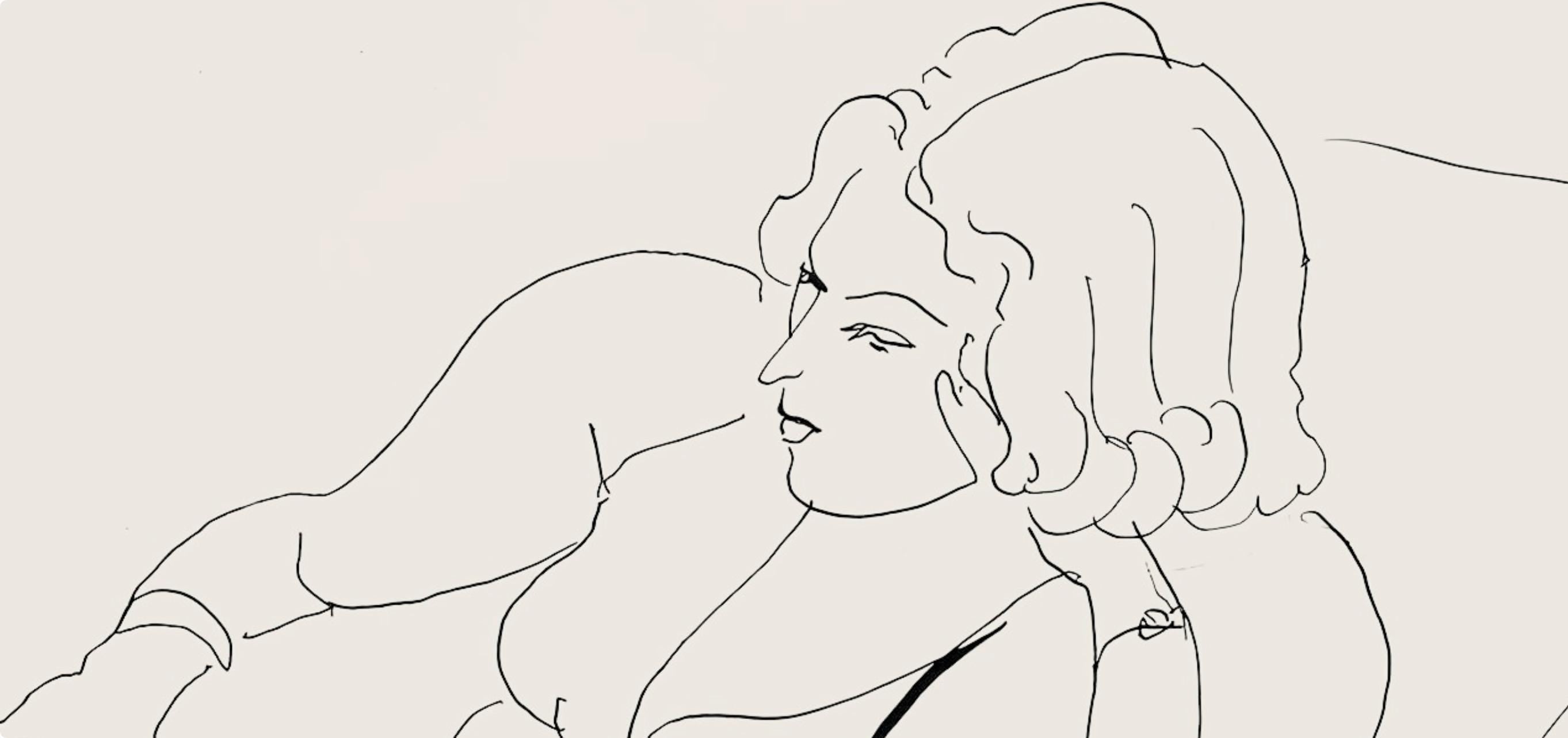 Henri Matisse, Série B, var. 6 (Duthuit 9), Henri Matisse, Dessins, Thèmes et variations, Limited Edition Lithograph