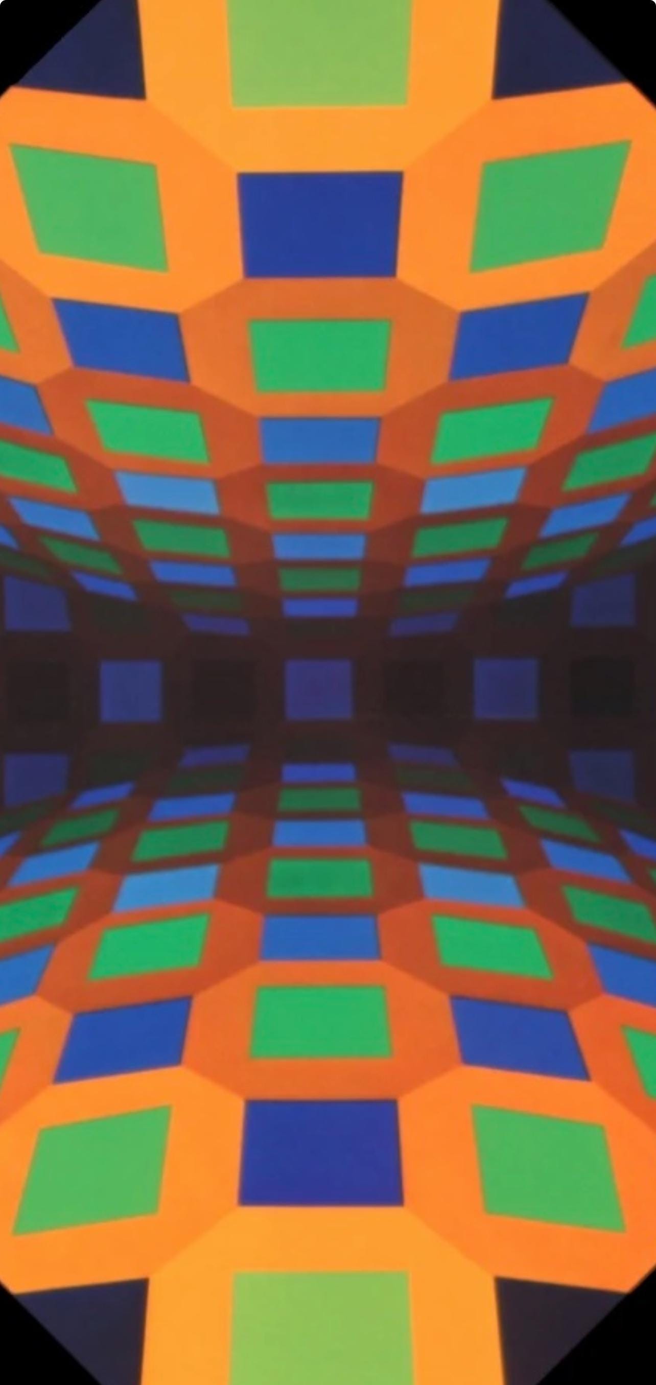 Victor Vasarely, Composition, Octogone, Limited Edition Héliogravure