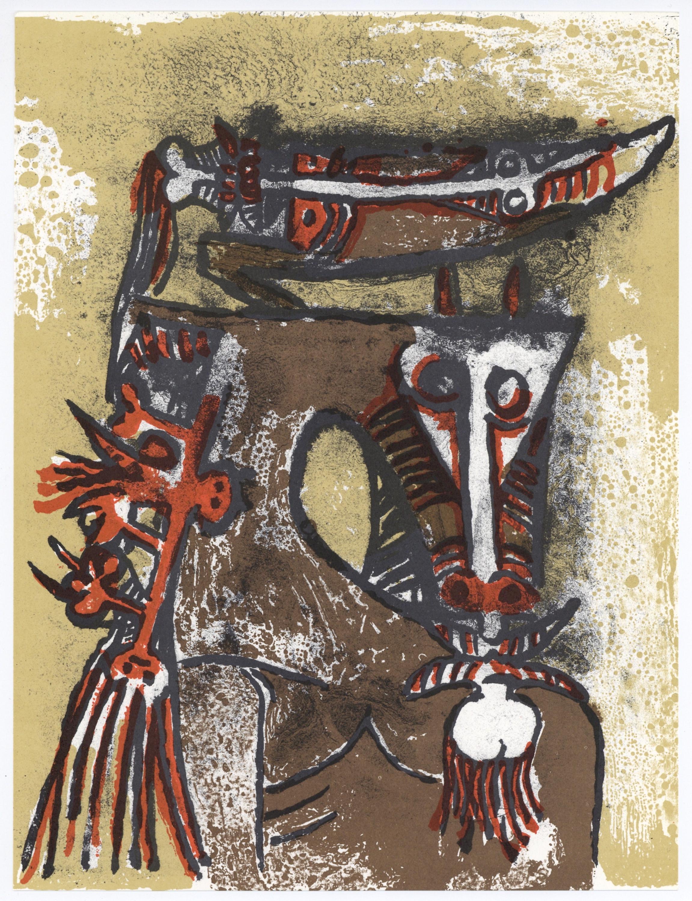 Wifredo Lam 林飛龍, Composition, XXe siècle, Limited Edition Lithograph