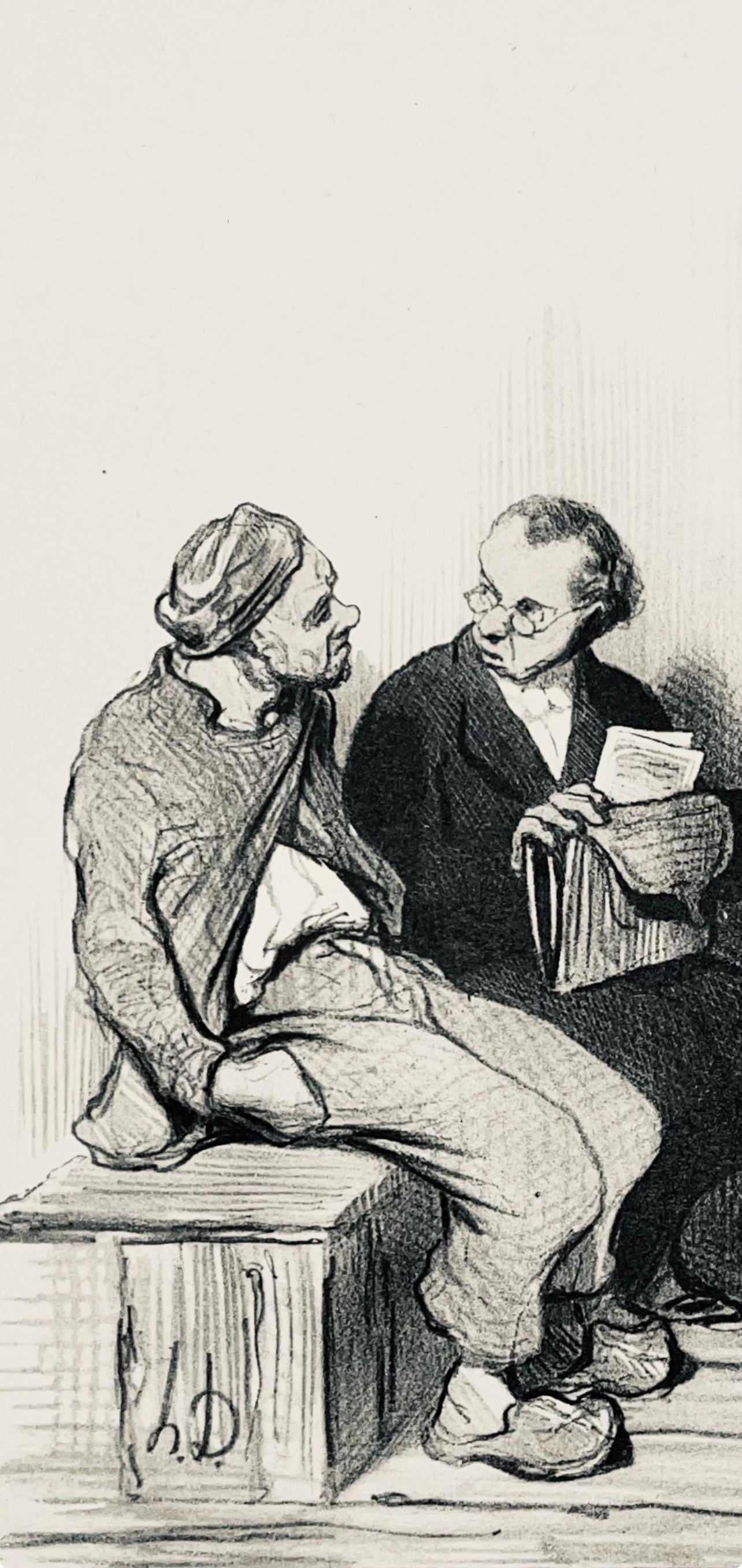 Honoré Daumier, Composition, Honoré Daumier, Law and Justice, Limited Edition Lithograph