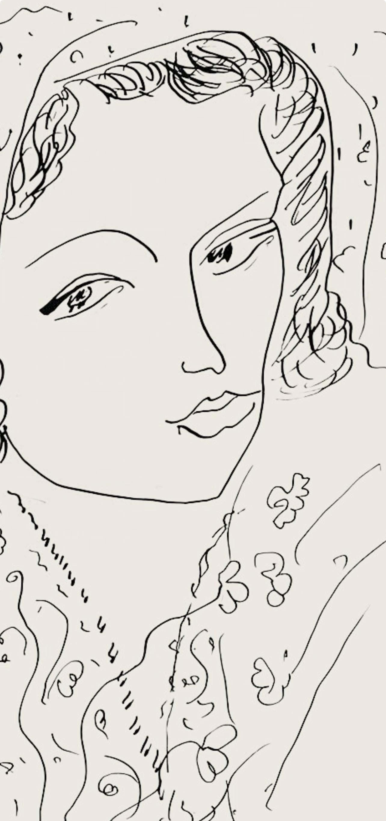 Henri Matisse, Série I, var. 3 (Duthuit 9), Henri Matisse, Dessins, Thèmes et variations, Limited Edition Lithograph