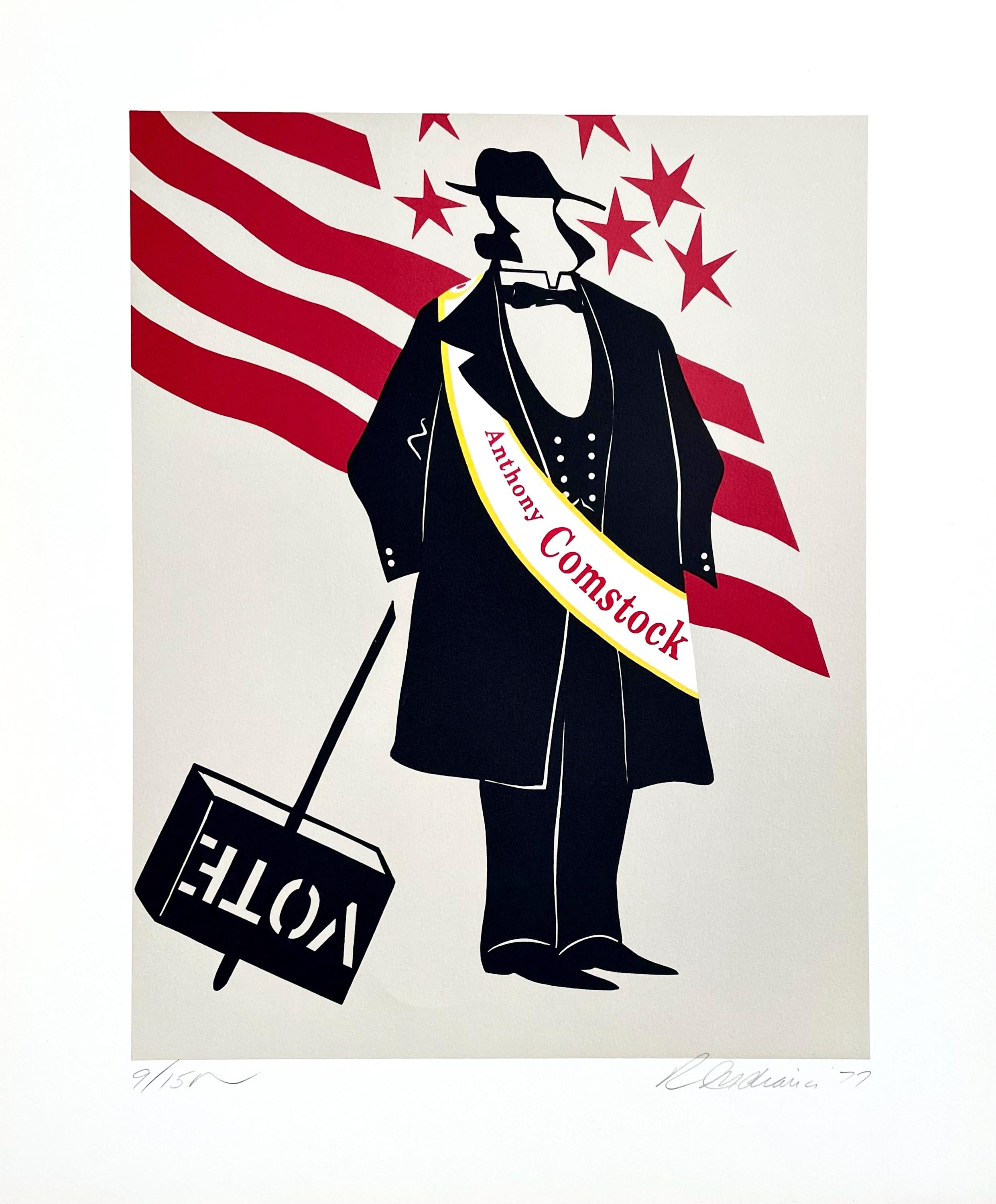 Robert Indiana, Anthony Comstock (Sheehan 96-108), Mother of Us All, Limited Edition Silkscreen