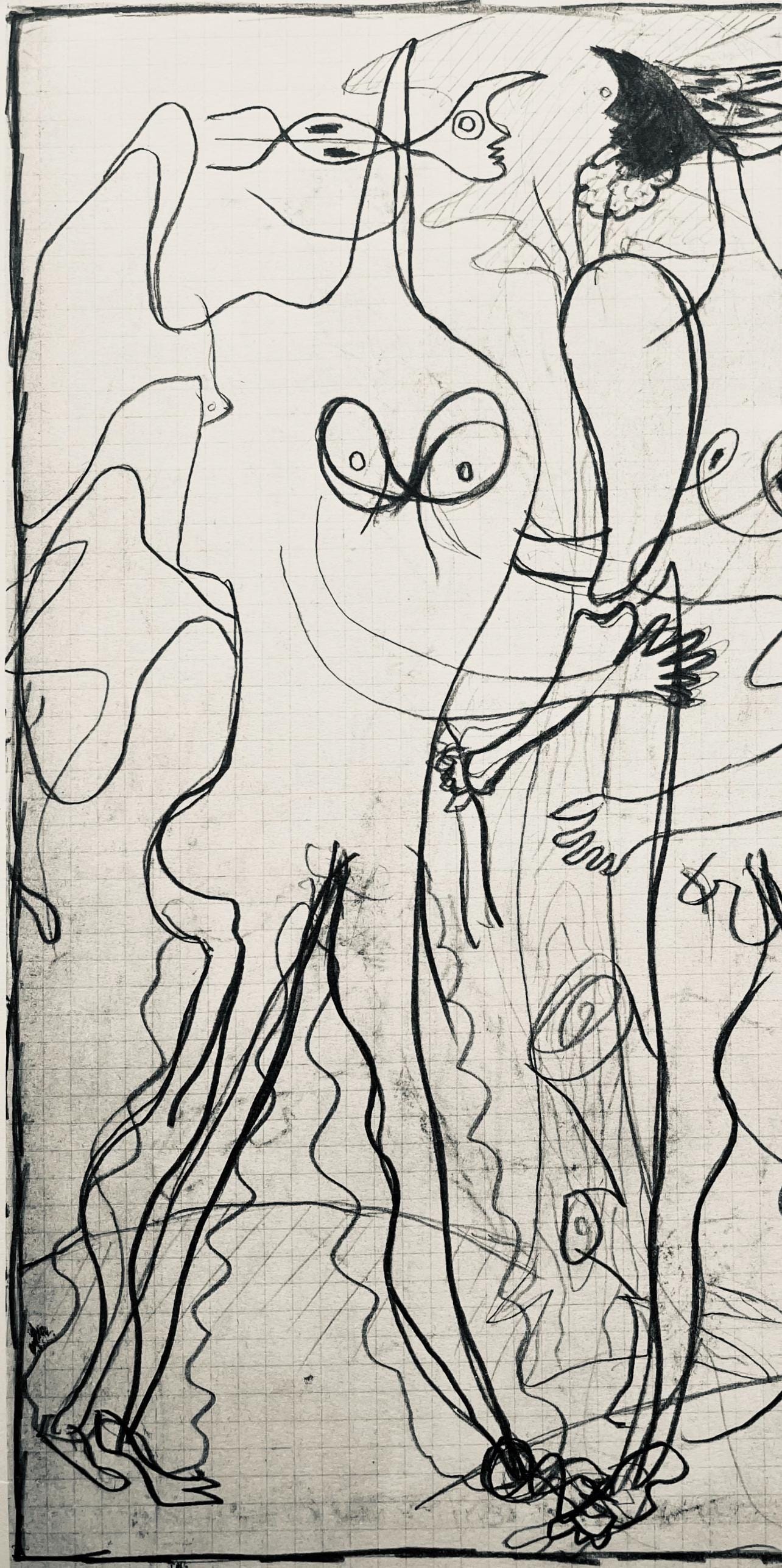 Georges Braque, Composition (Vallier 23), Hesiode, Théogonie, Derrière le miroir, Limited Edition Lithograph