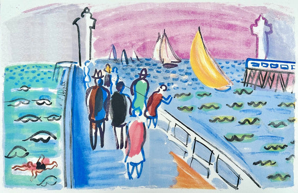 Raoul Dufy, Composition, Les Côtes Normandes, Limited Edition Lithograph