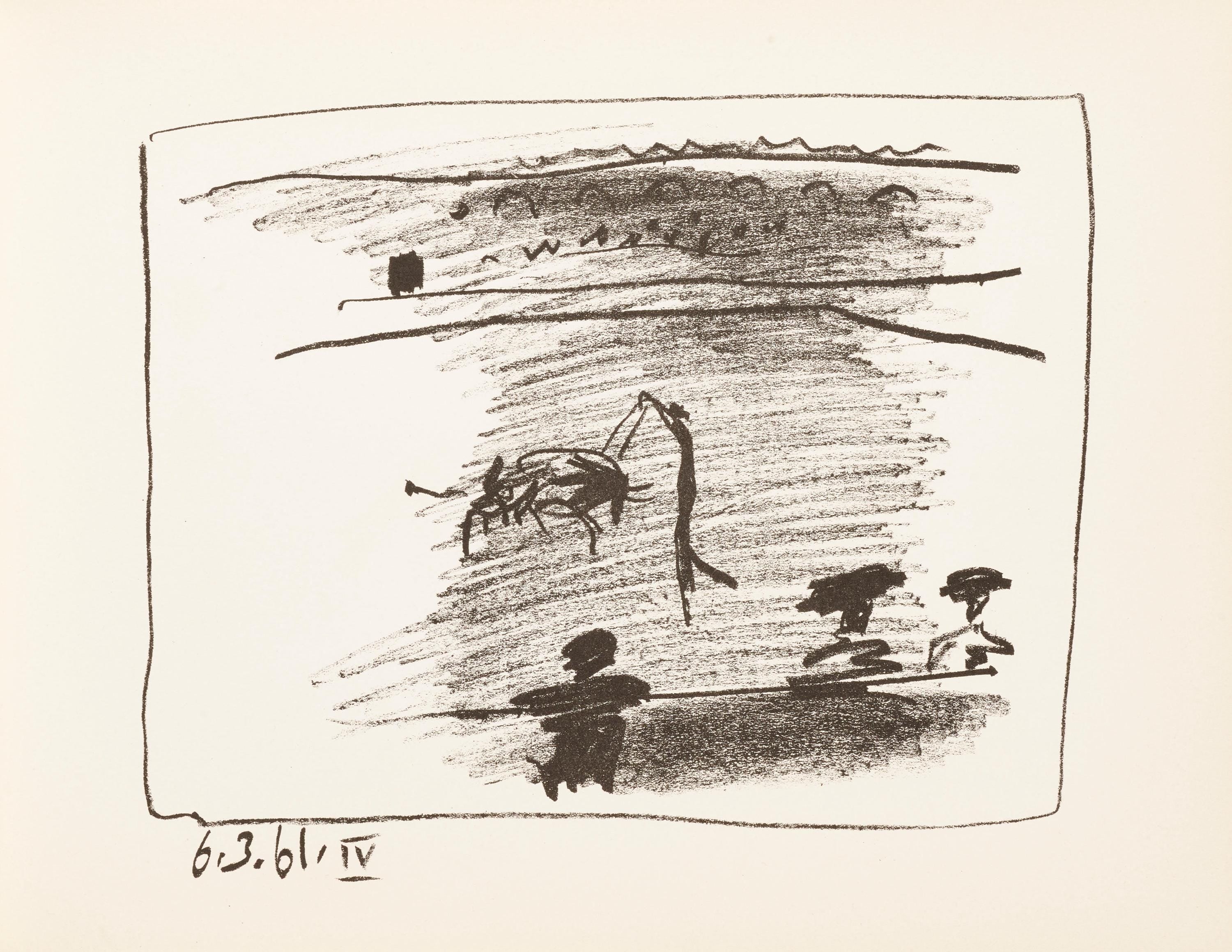 Pablo Picasso, Les Banderilles (Bloch 1014-47; Cramer 113), A Los Toros Avec Picasso, Limited Edition Lithograph