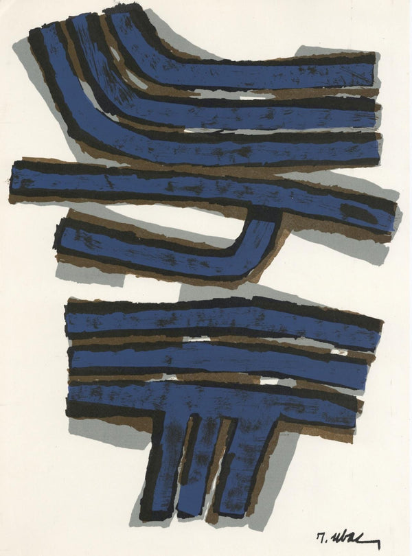 Raoul Ubac, Composition, Derrière le miroir, Limited Edition Lithograph