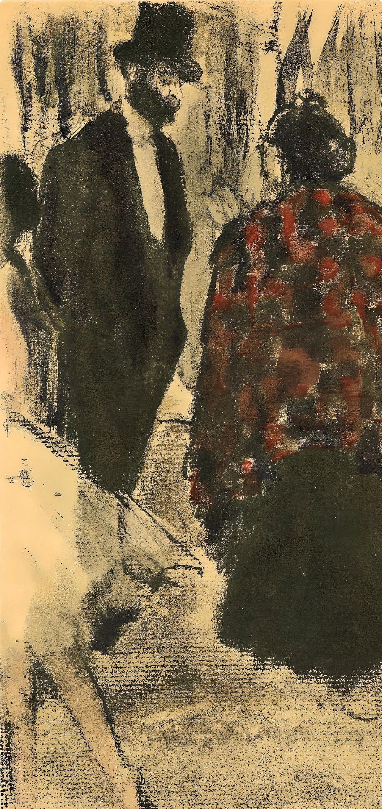Edgar Degas, Famille Cardinal, E. Degas Monotypes, Limited Edition Monotype
