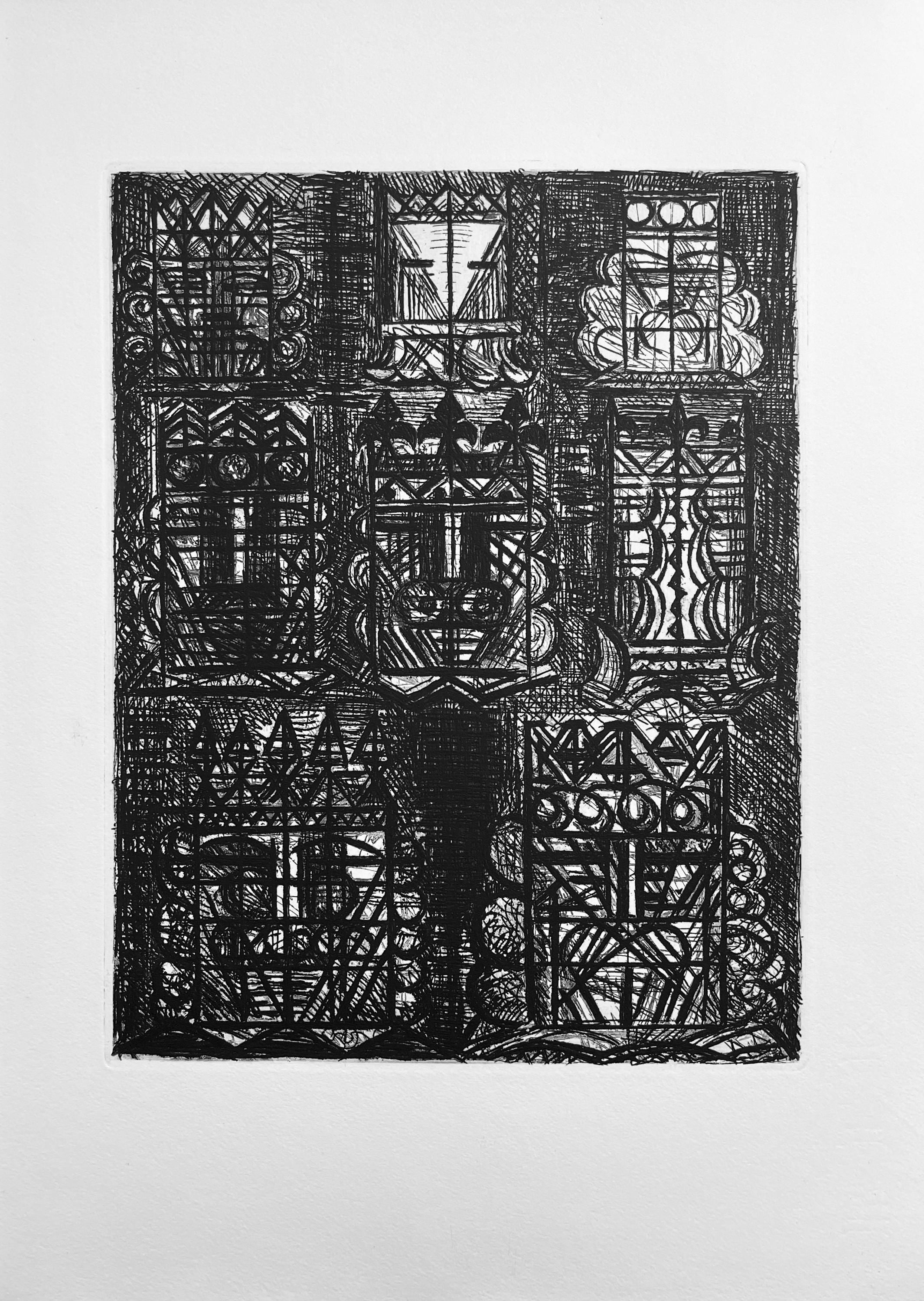 Marcel Gromaire, Prophetie Des Huit Rois, Scène XVI, Shakespeare, Macbeth, Eaux-fortes de Gromaire, Limited Edition Etching