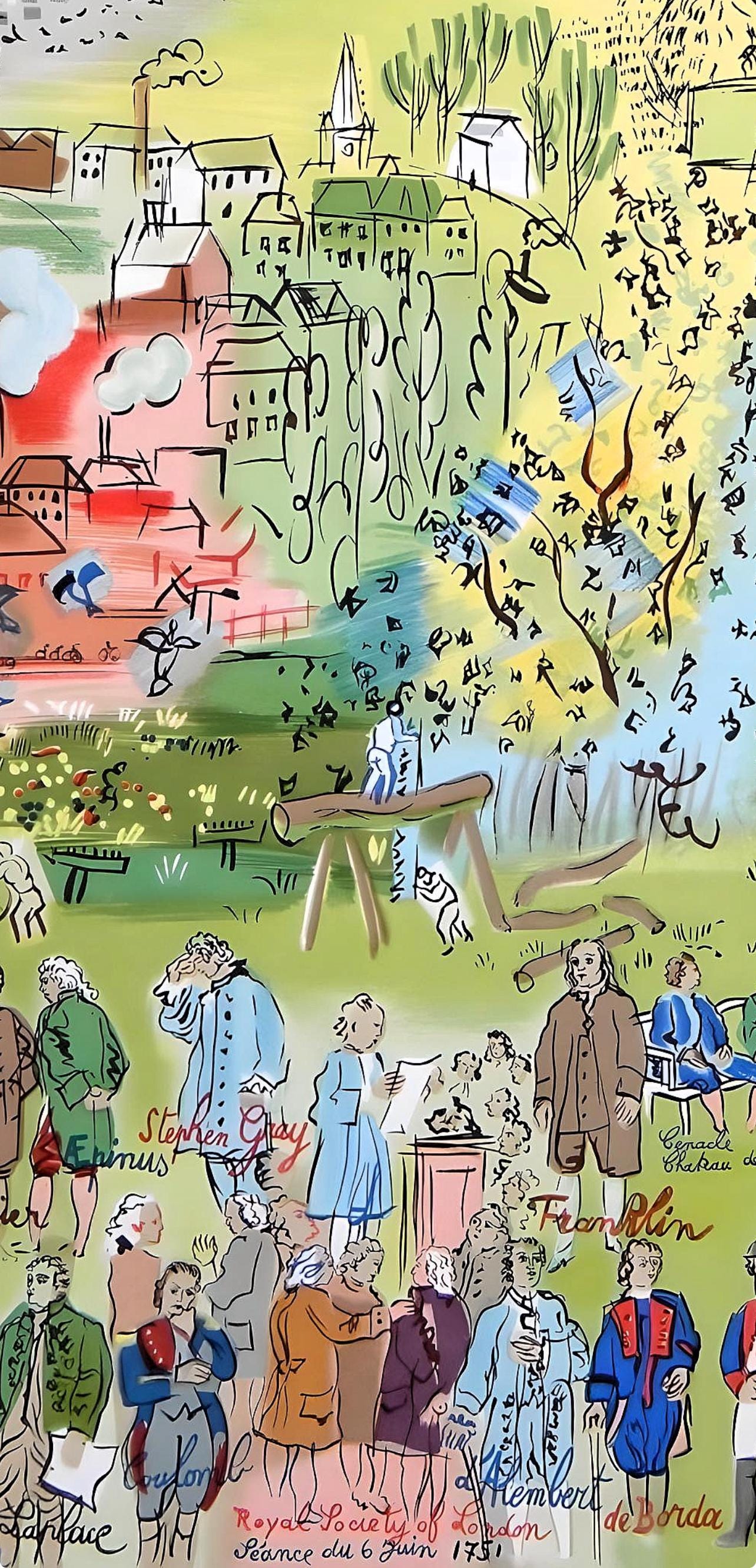 Raoul Dufy, Études: Histoire de l'Életricité, Eaux-de-vie, Lettre à mon peintre Raoul Dufy, Limited Edition Lithograph
