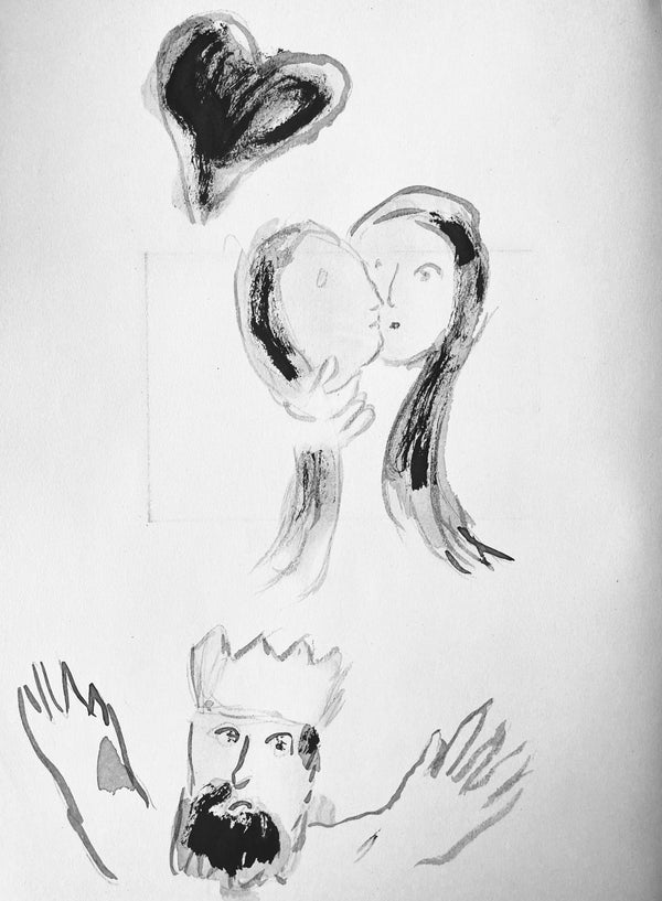 Marc Chagall, Composition, Contes de Boccace, Verve: Revue Artistique et Littéraire, Limited Edition Lithograph