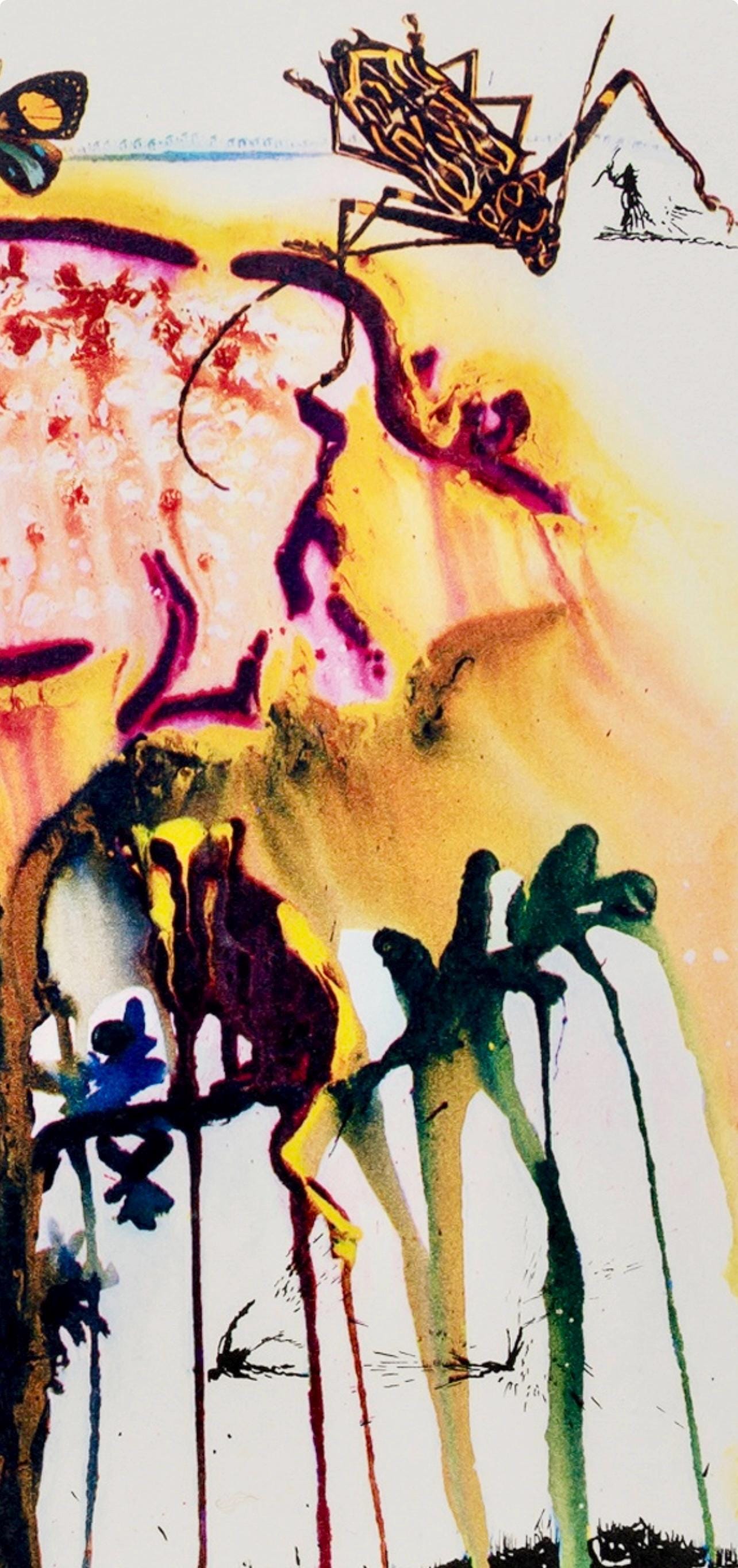 Salvador Dalí, Composition (Field 69-5, A-M), Alice's Adventures in Wonderland, Limited Edition Héliogravure