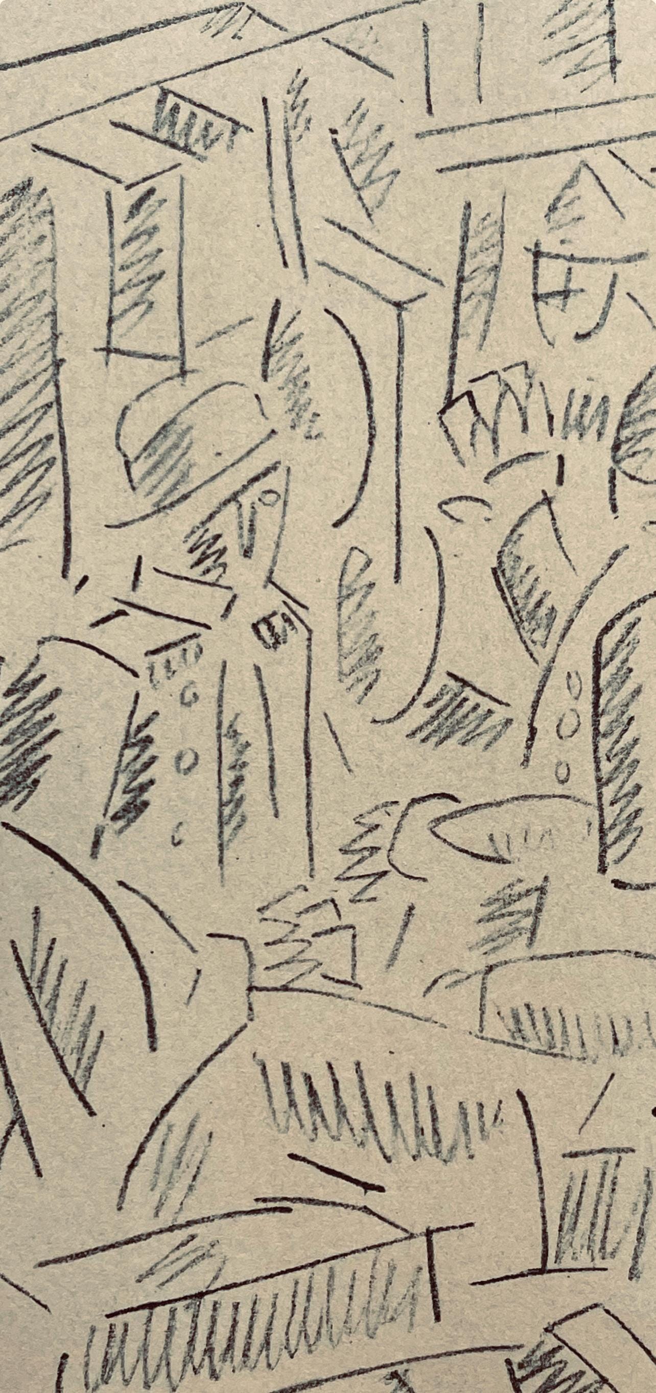 Fernand Léger, Soldats Jouant Aux Cartes, Fernand Léger, Dessins de Guerre, Limited Edition Lithograph