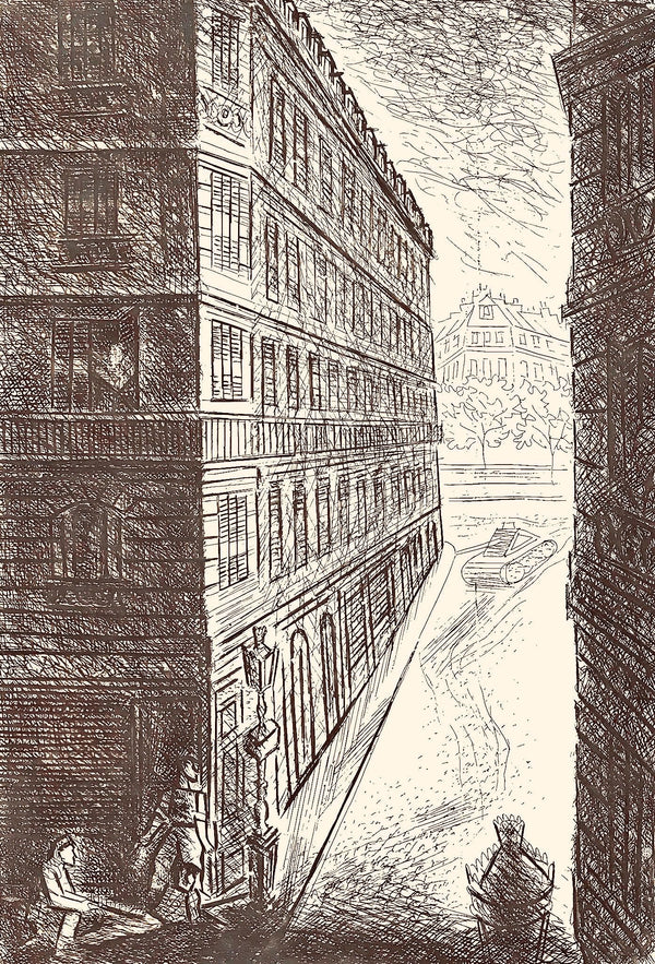 Louis Touchagues, Composition, Jours de gloire, Histoire de la libération de Paris, Limited Edition Etching