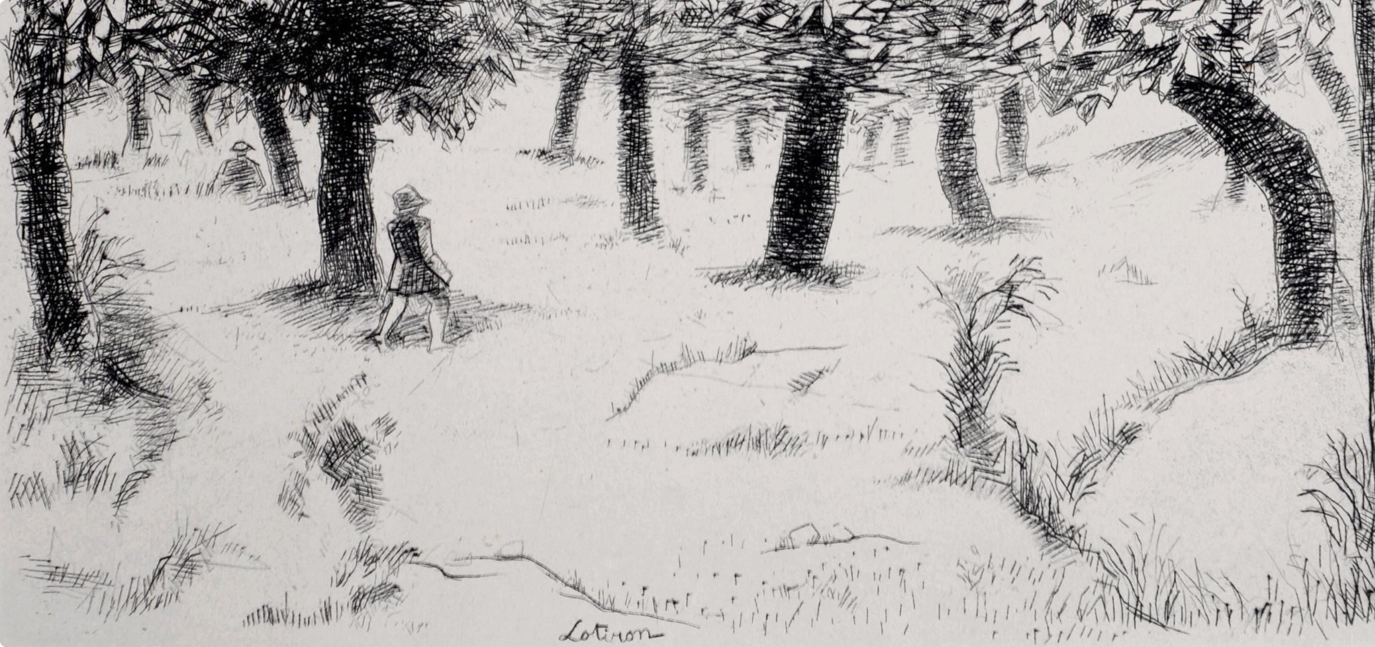 Robert Lotiron, Composition, Alternance, Limited Edition Etching