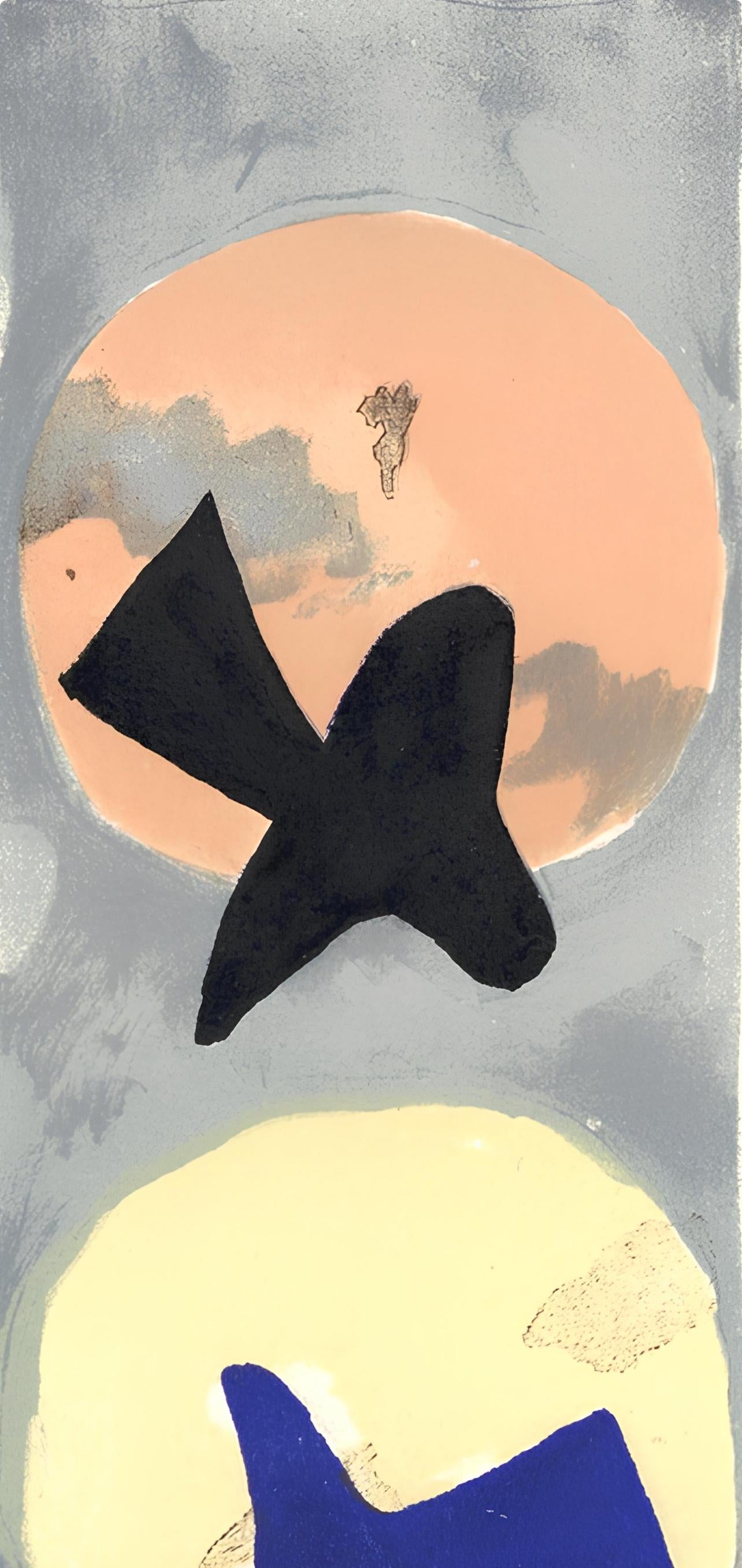 Georges Braque, Soleil et Lune II (Maeght 1035), Derrière le miroir, Limited Edition Lithograph