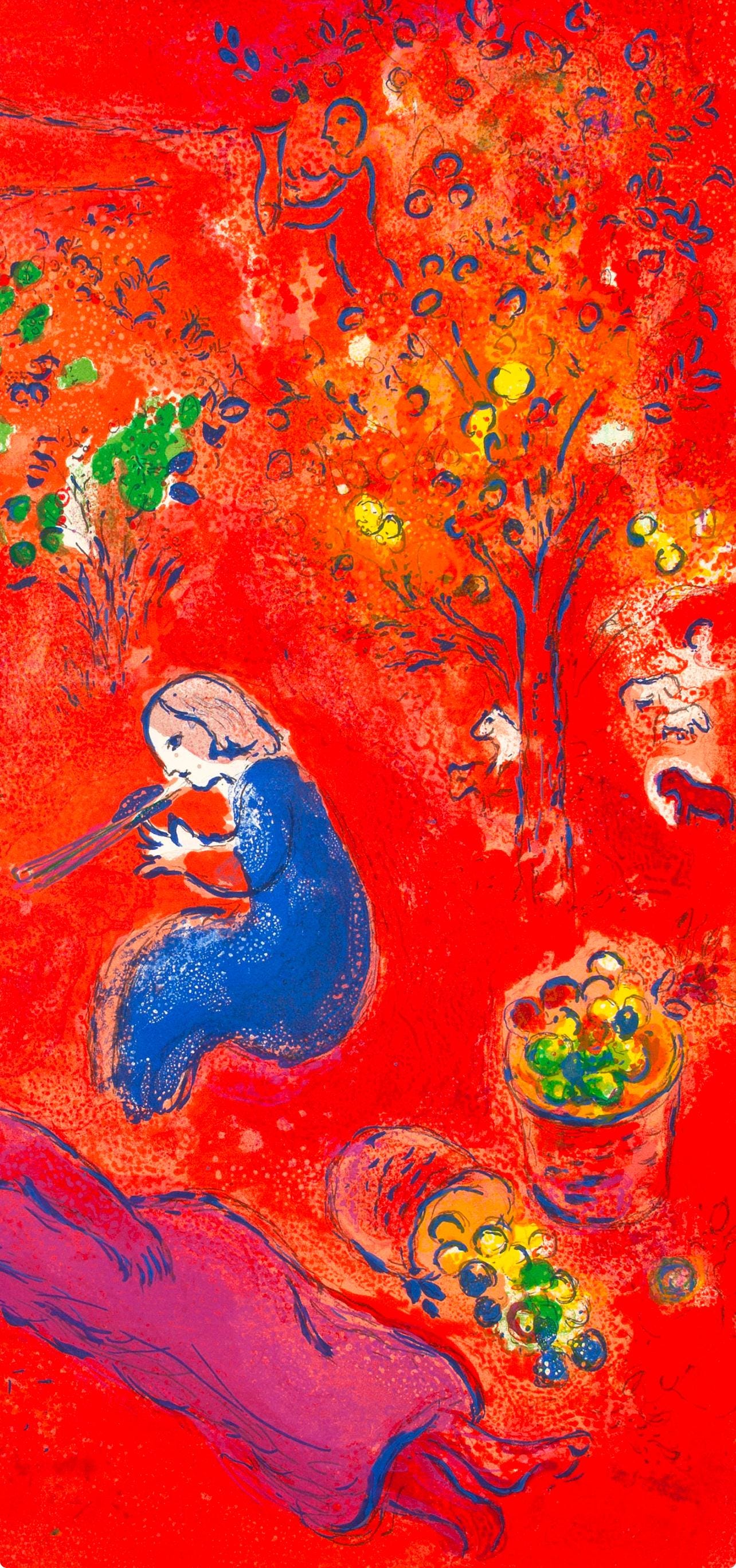 Marc Chagall, A Midi, l'Été, Daphnis et Chloé, Limited Edition Héliogravure
