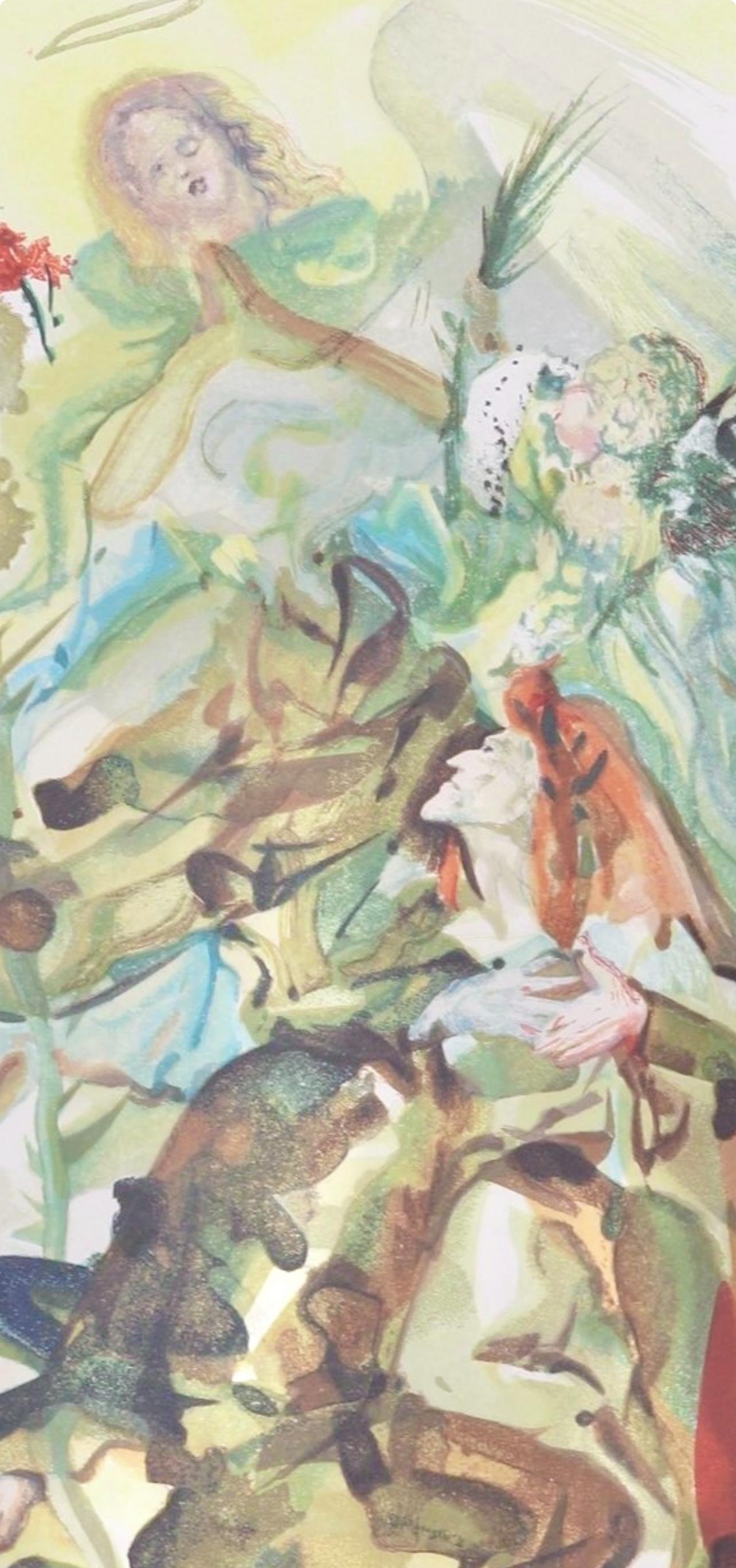 Salvador Dali, Paradies XXVI (Field 189-200; Michler/Löpsinger 1039-1138), Die Göttliche Komödie, Signed, Limited Edition Woodcut
