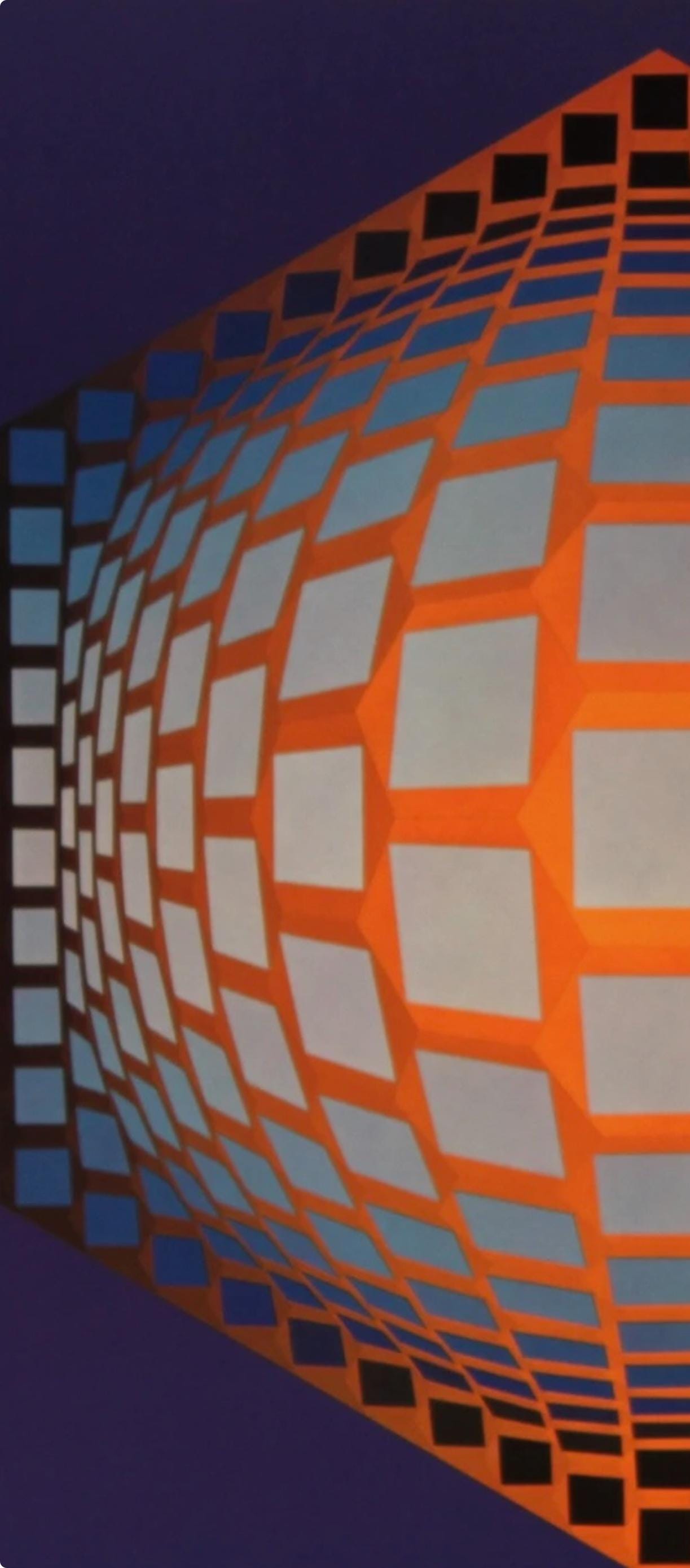 Victor Vasarely, Composition, Hexagone, Limited Edition Héliogravure