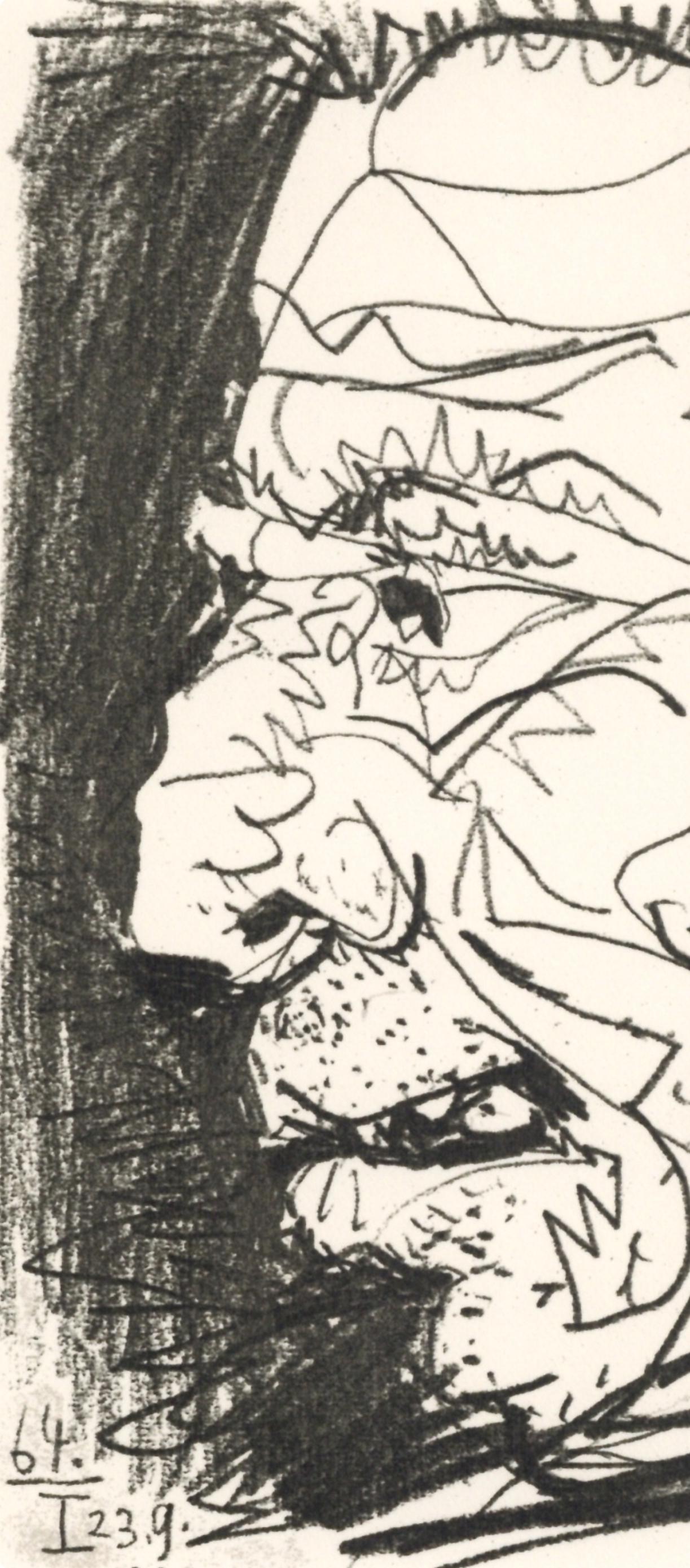 Pablo Picasso, Composition, Le Goût du Bonheur (Cramer 148; Bloch 2013), Limited Edition Mixed Media Lithograph