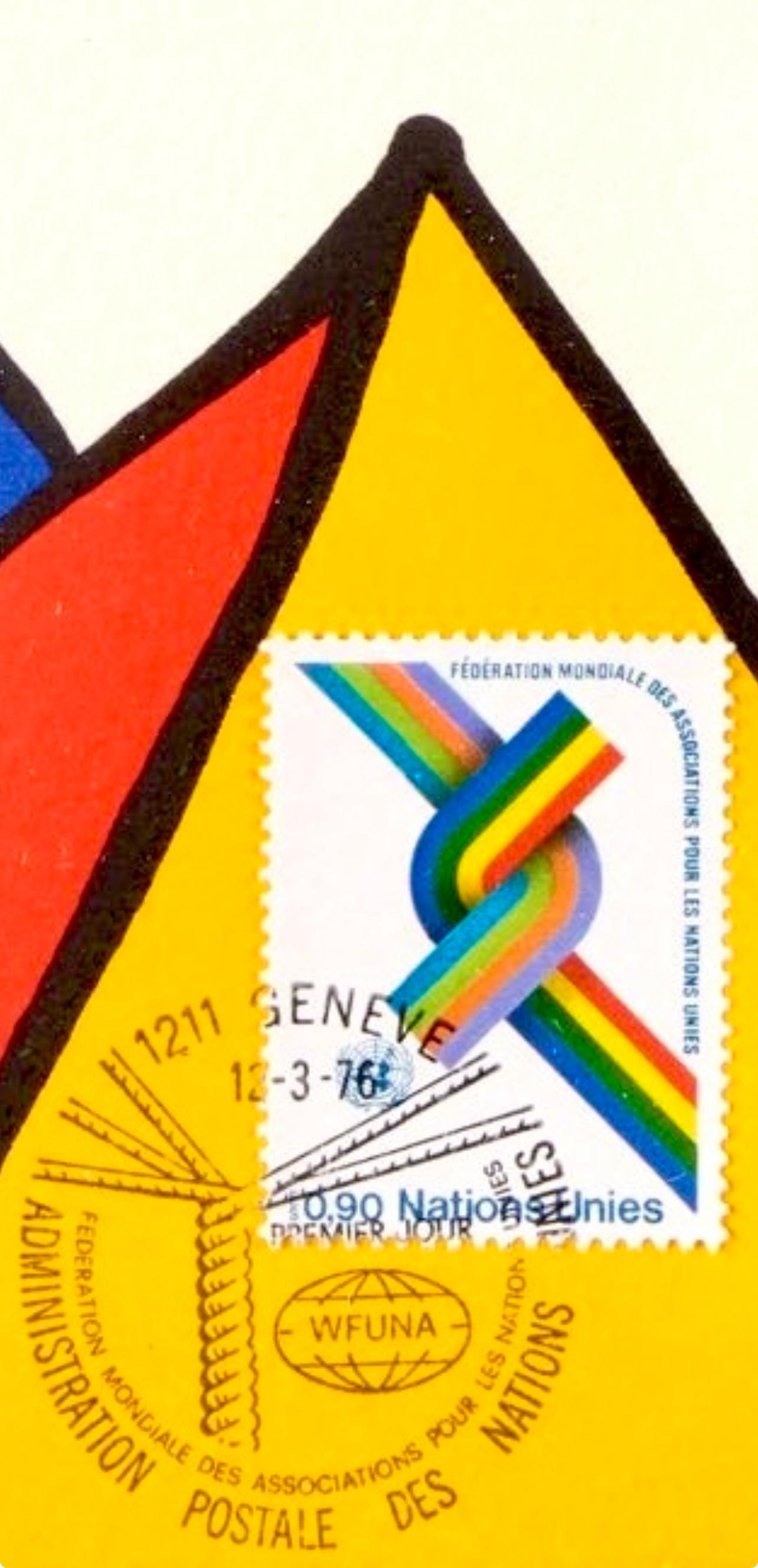 Alexander Calder, Composition, World Federation of United Nations Associations, Limited Edition Lithograph