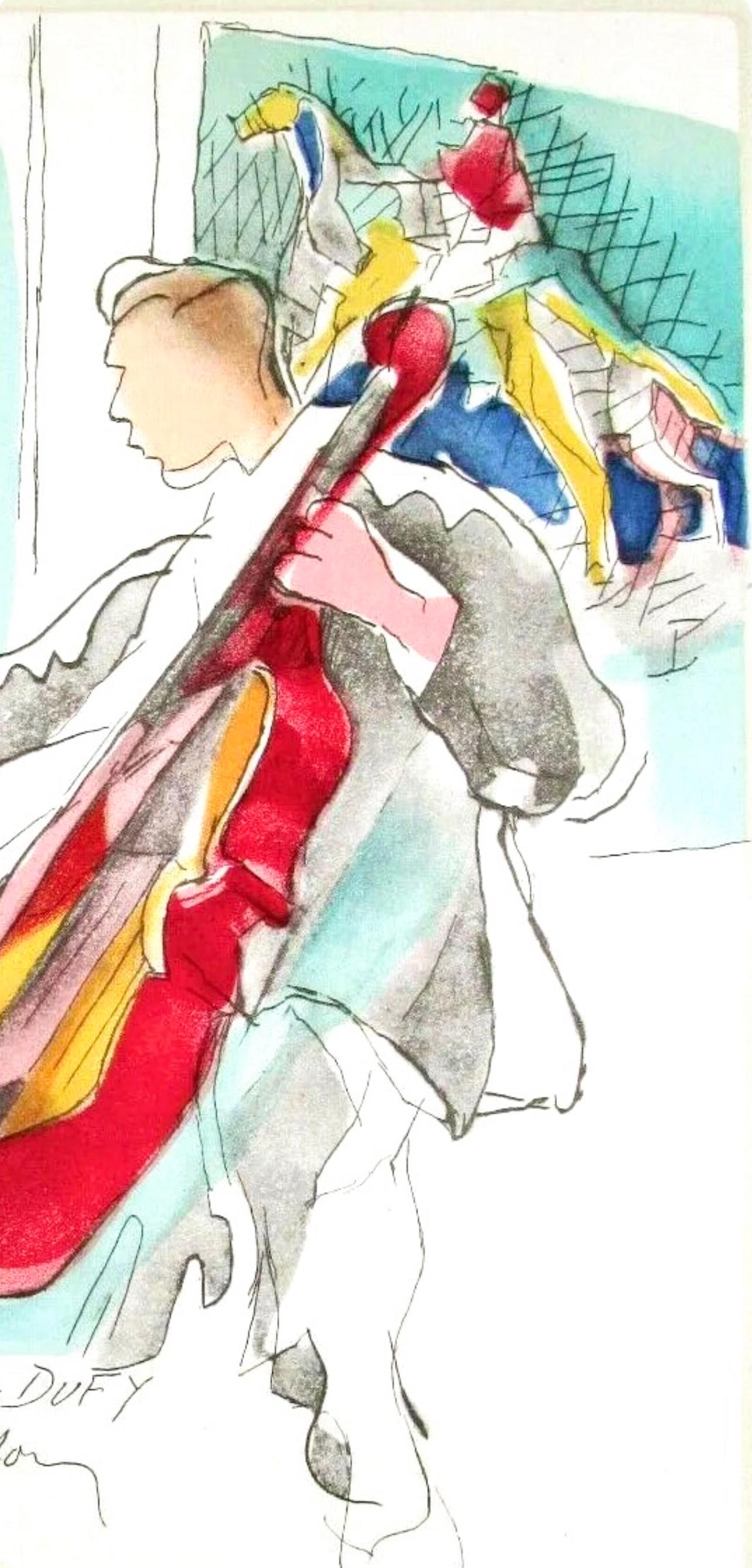 Jacques Villon, Composition, Lettre à mon peintre Raoul Dufy, Limited Edition Lithograph