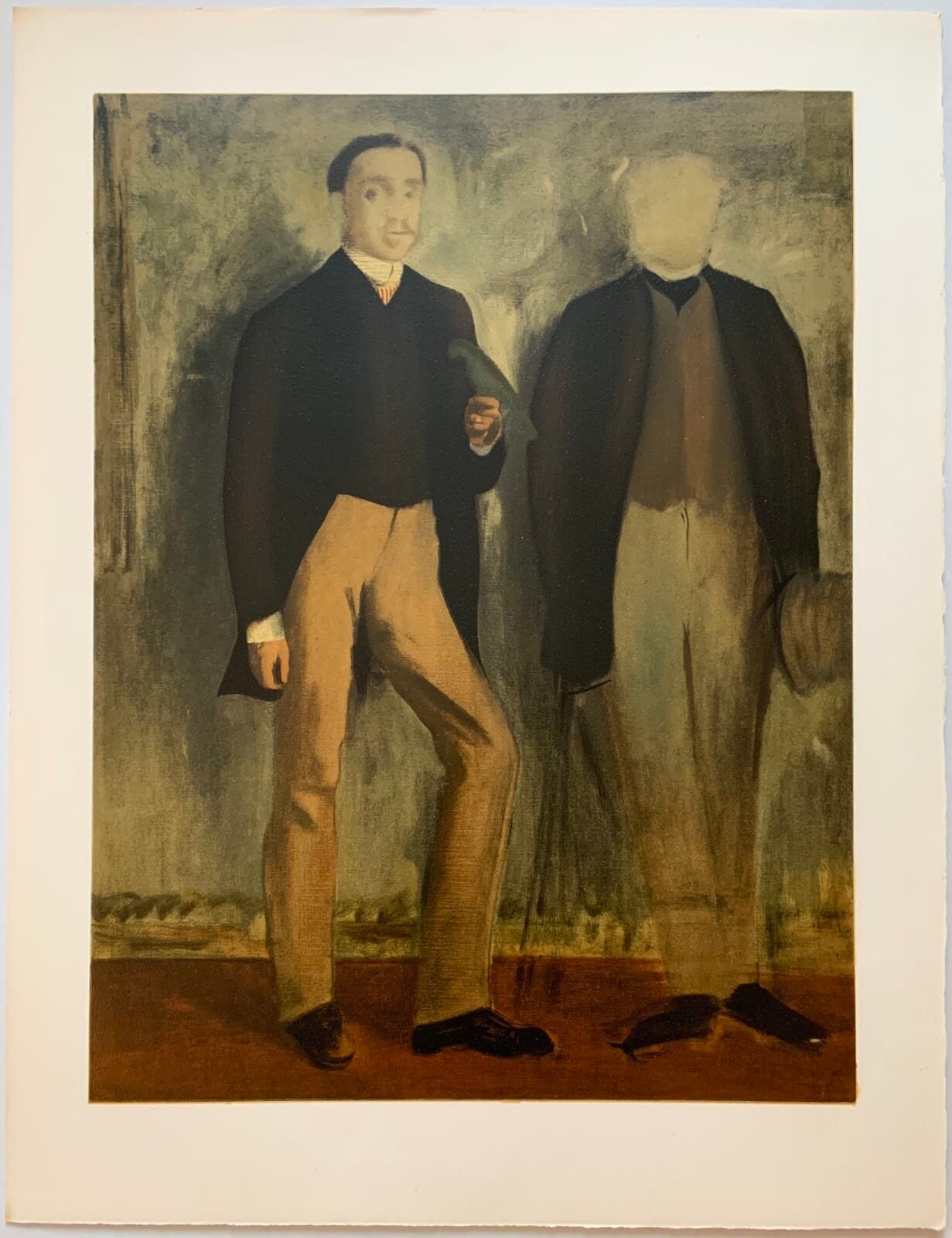 Edgar Degas, Deux hommes en pied, Les Réalistes Lyriques, Collection Pierre Lévy, Limited Edition Lithograph