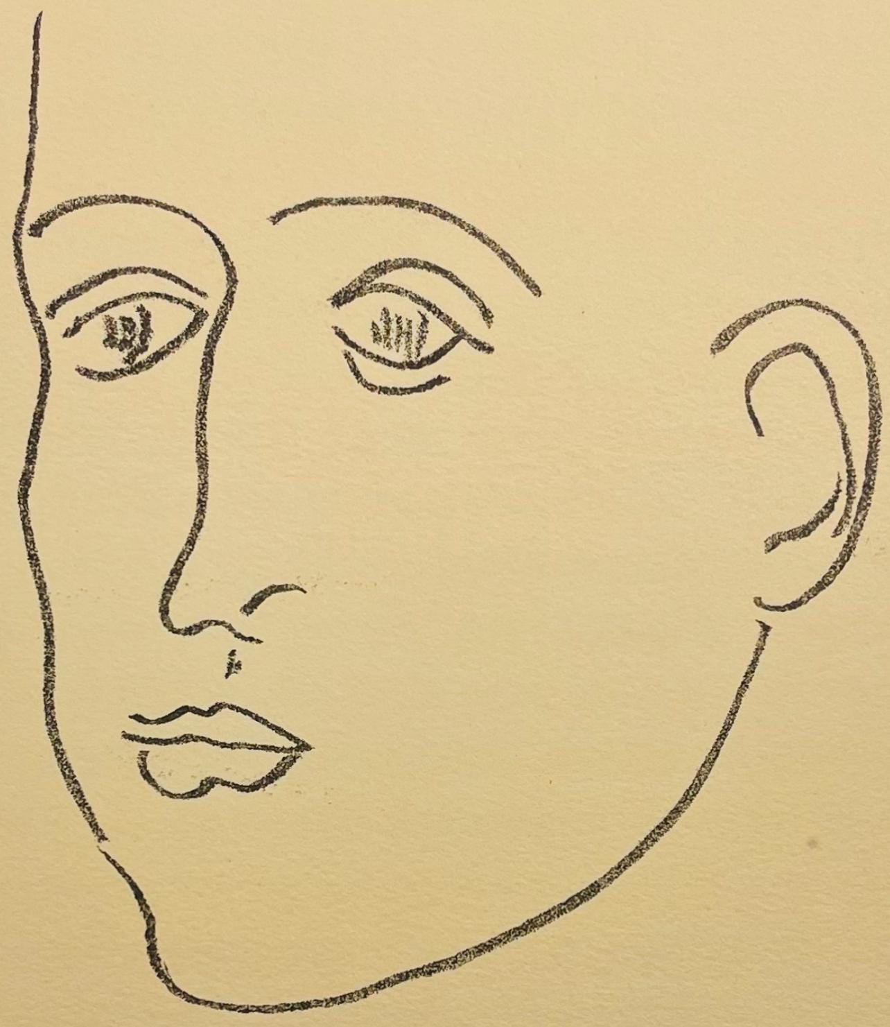 Henri Matisse, Composition (Duthuit 31), Apollinaire, Limited Edition Lithograph